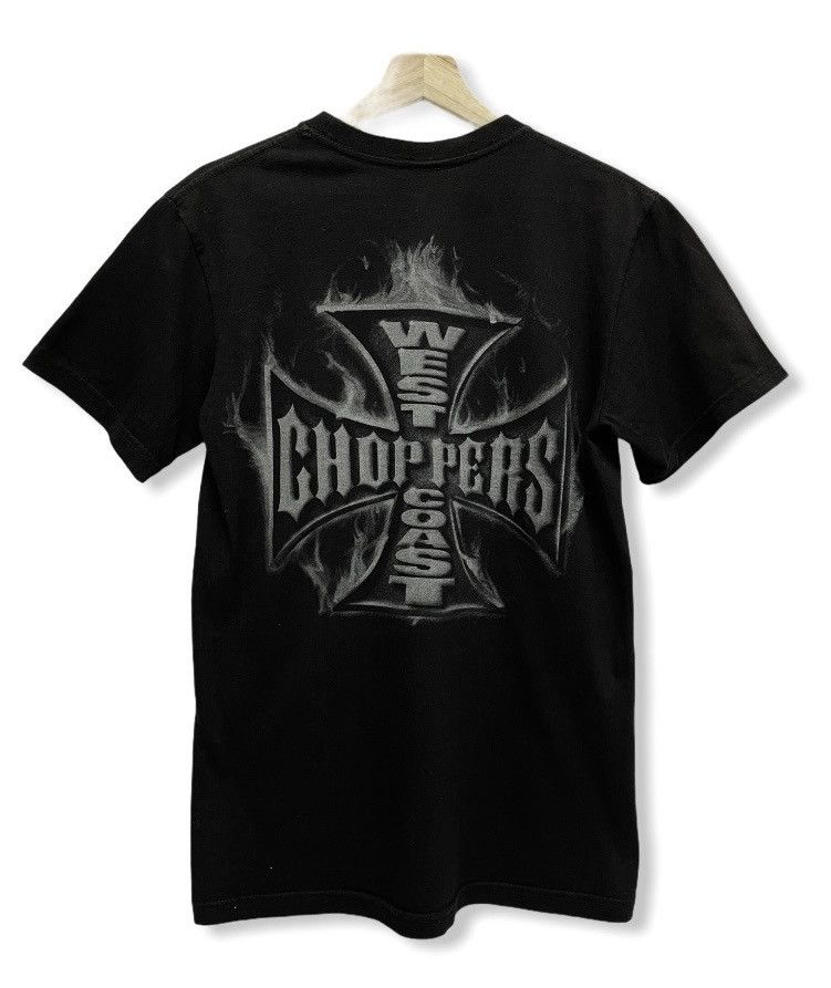 Vintage 🔥WEST COST CHOPPERS🔥Fire Burn Design T-Shirt Size US S / EU 44-46 / 1 - 2 Thumbnail