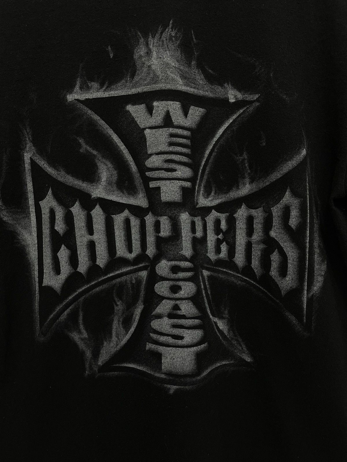 Vintage 🔥WEST COST CHOPPERS🔥Fire Burn Design T-Shirt Size US S / EU 44-46 / 1 - 4 Thumbnail