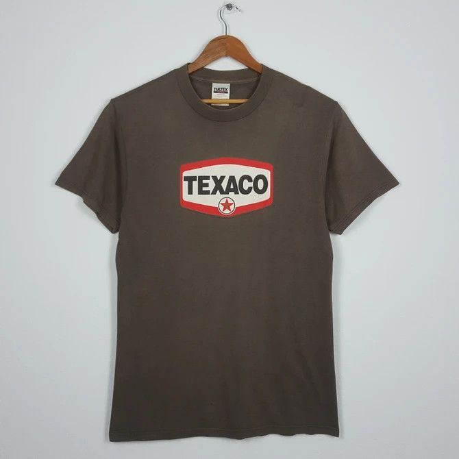 Vintage Vintage 90's TEXACO American Gasoline Streetwear T-Shirt/2 Size US L / EU 52-54 / 3 - 1 Thumbnail