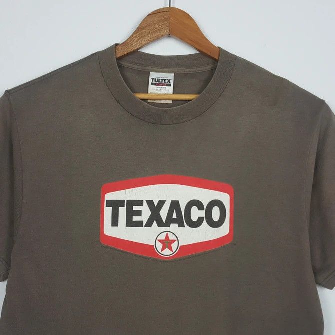 Vintage Vintage 90's TEXACO American Gasoline Streetwear T-Shirt/2 Size US L / EU 52-54 / 3 - 3 Thumbnail