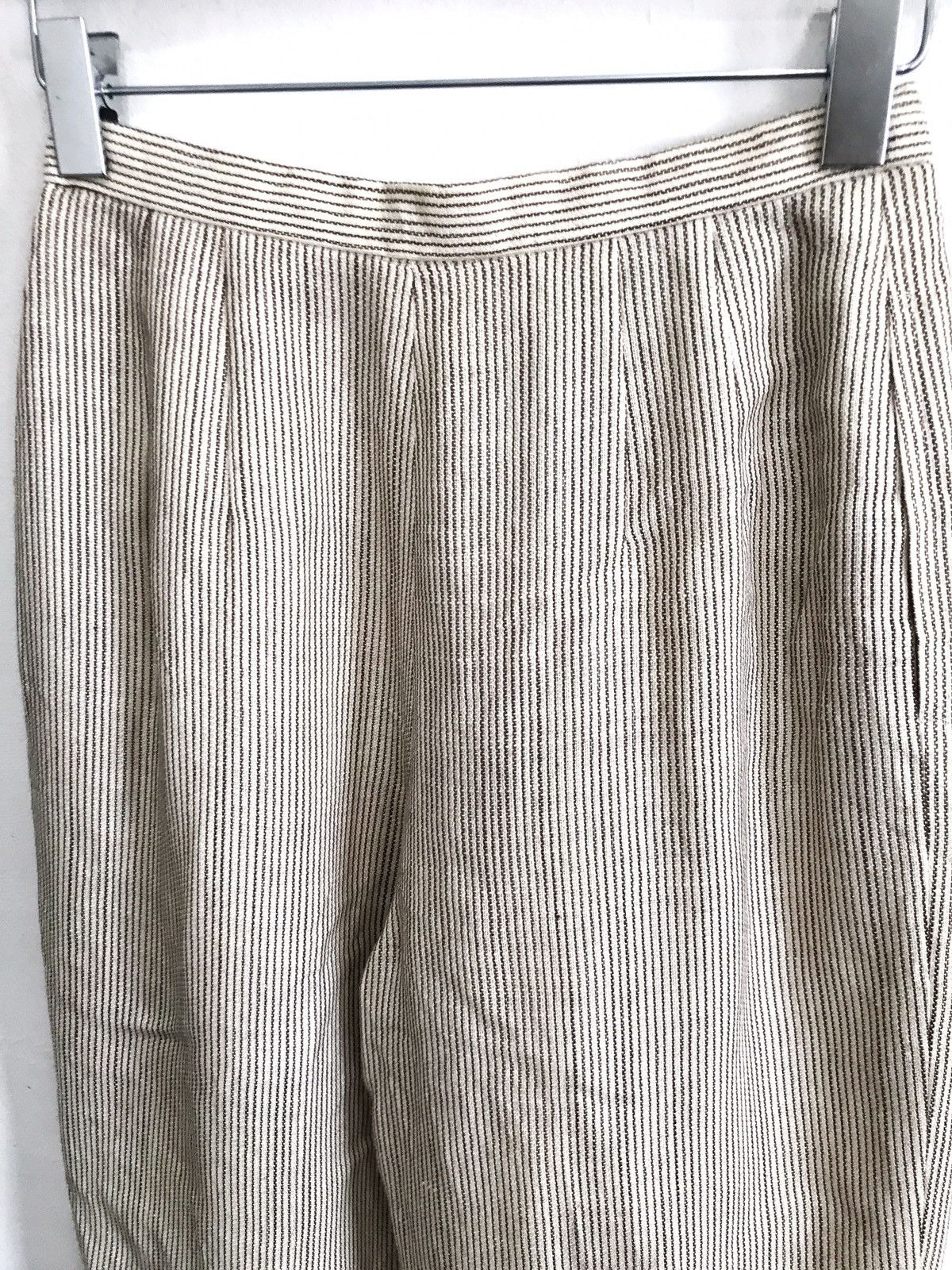Oscar De La Renta OSCAR DE LA RENTA Gabardine Stripes Rayon Pants Size 26" / US 2 / IT 38 - 10 Thumbnail