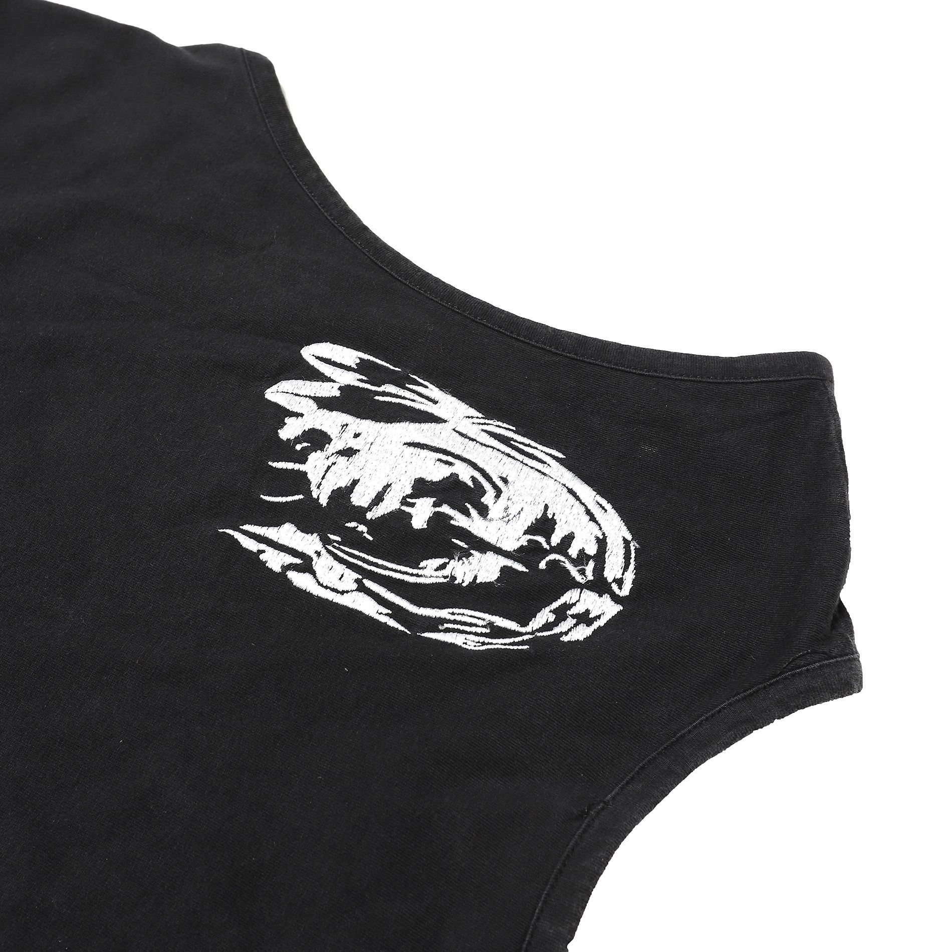 Alexander McQueen SS96 Embroidered Black Tank Top Size M / US 6-8 / IT 42-44 - 4 Thumbnail