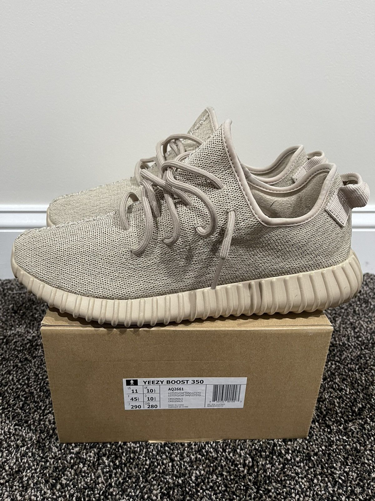 Adidas × Kanye West Yeezy Adidas Boost 350 Oxford Tan 2015 Size US 11 / EU 44 - 3 Thumbnail