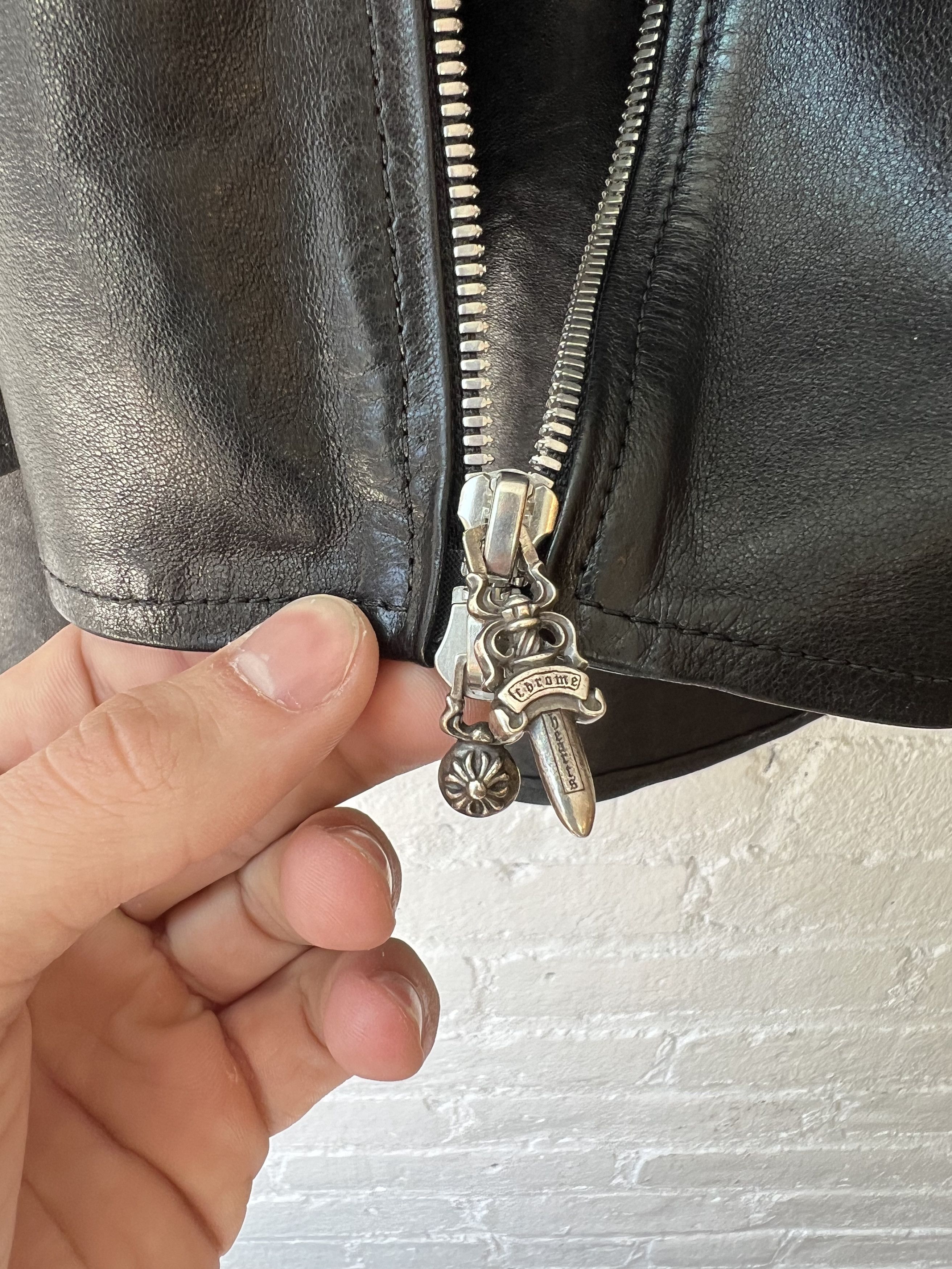 Chrome Hearts Chrome Hearts LEATHER Shirt Jacket SZ L 4Gseller Size US L / EU 52-54 / 3 - 3 Thumbnail