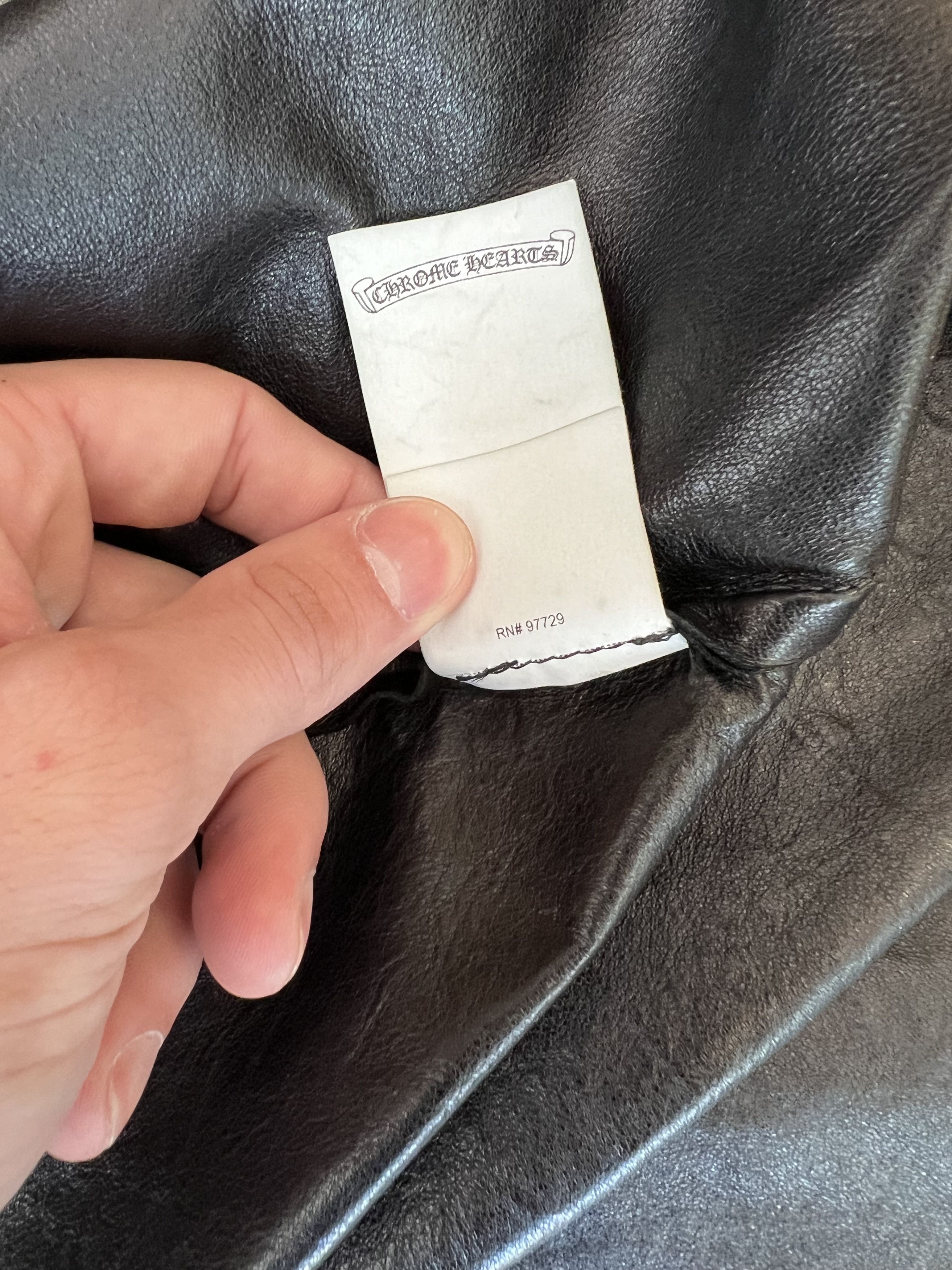 Chrome Hearts Chrome Hearts LEATHER Shirt Jacket SZ L 4Gseller Size US L / EU 52-54 / 3 - 12 Thumbnail