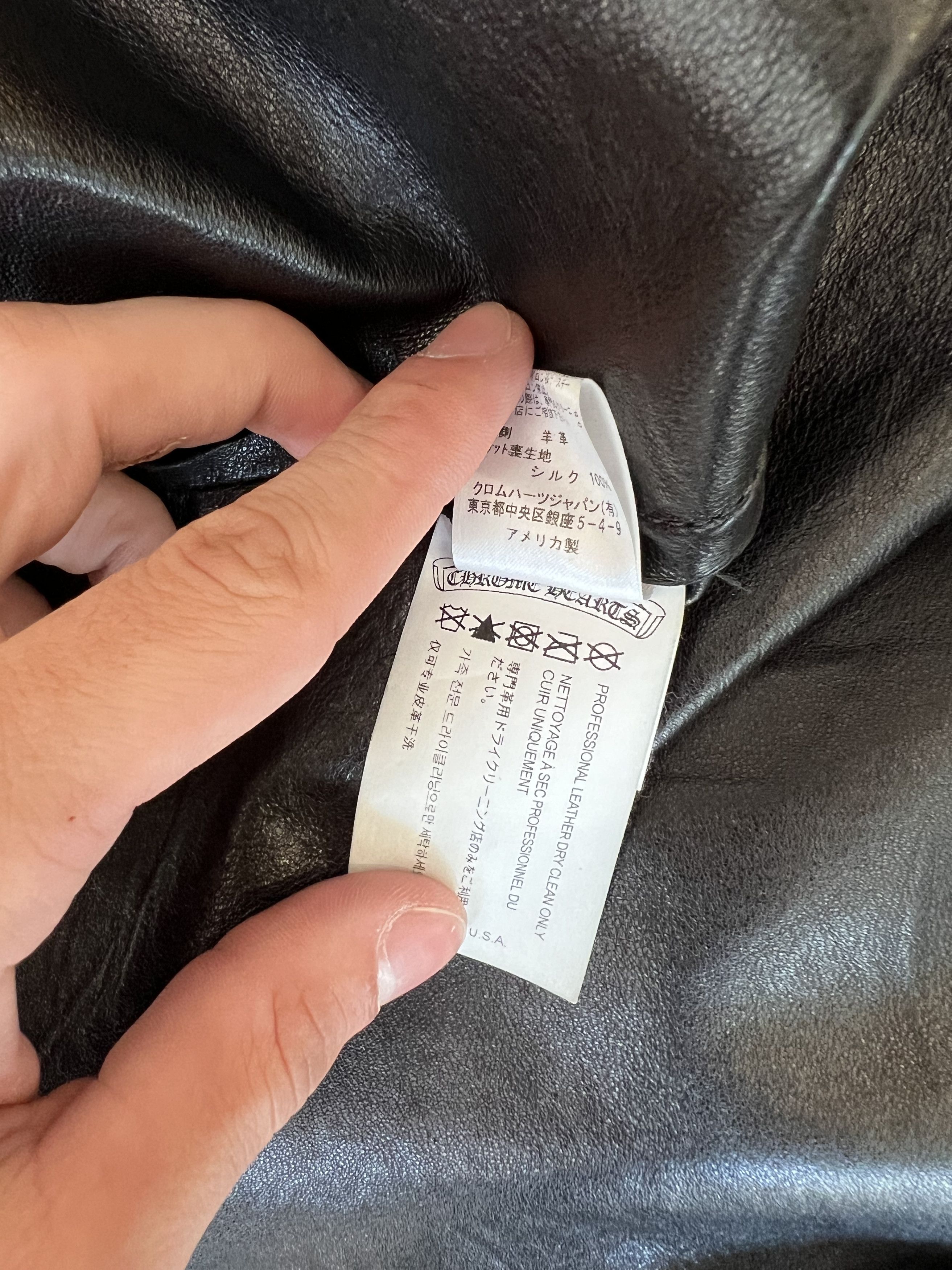 Chrome Hearts Chrome Hearts LEATHER Shirt Jacket SZ L 4Gseller Size US L / EU 52-54 / 3 - 10 Thumbnail
