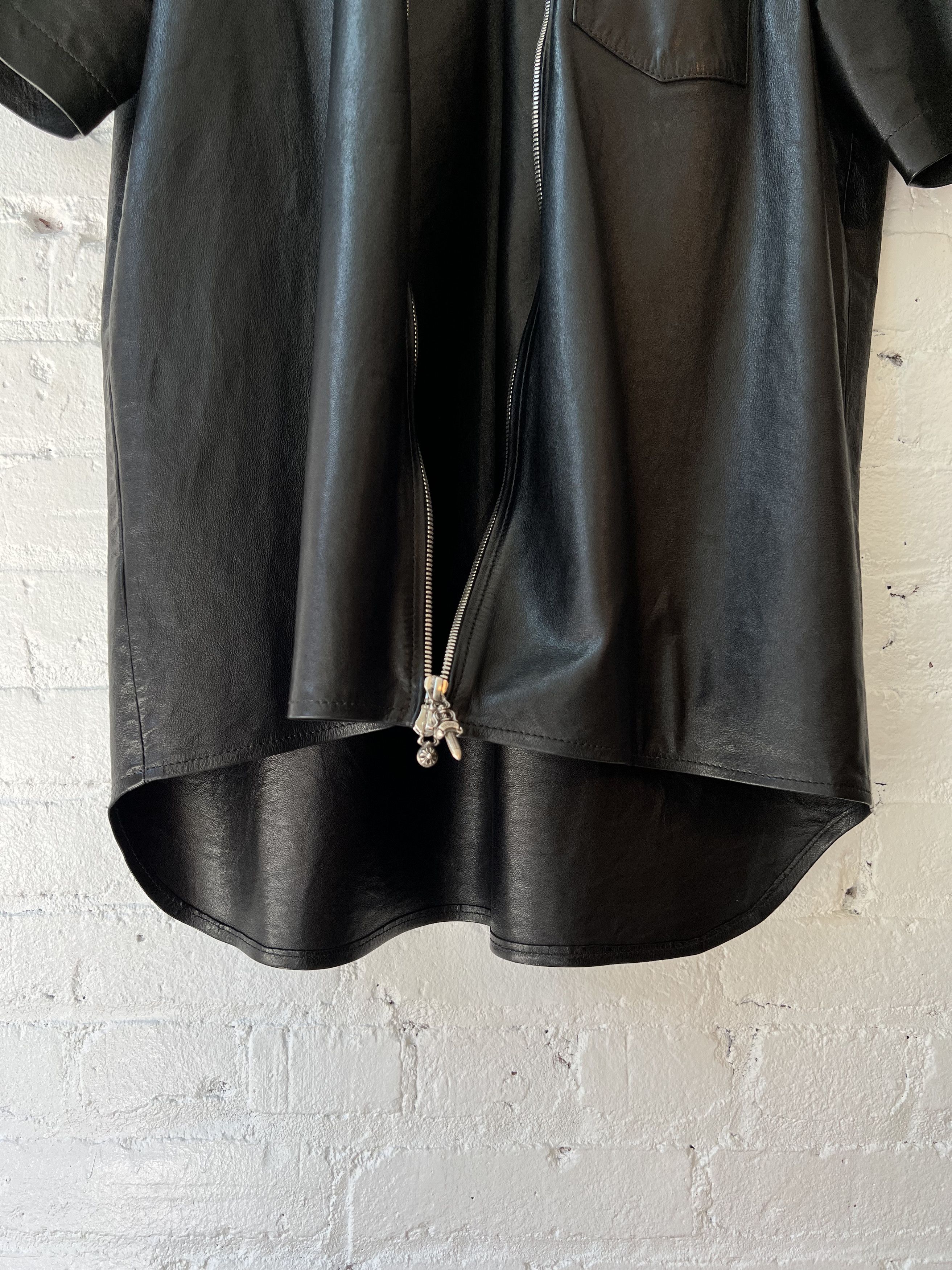 Chrome Hearts Chrome Hearts LEATHER Shirt Jacket SZ L 4Gseller Size US L / EU 52-54 / 3 - 6 Thumbnail