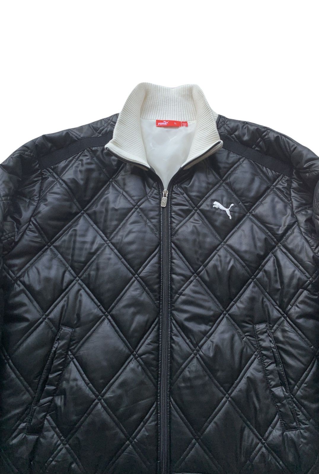 Puma 🔥PUMA QUILTED PUFFER BOMBER JACKET Size US L / EU 52-54 / 3 - 6 Thumbnail