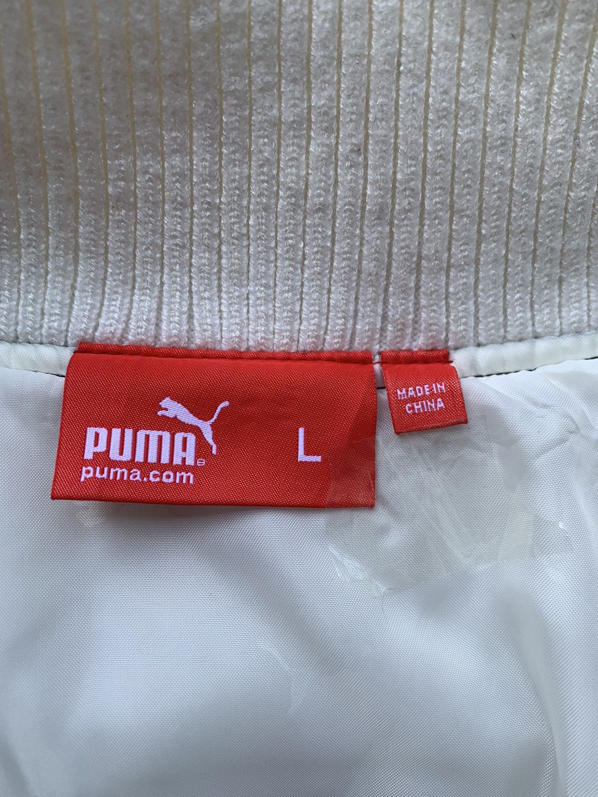 Puma 🔥PUMA QUILTED PUFFER BOMBER JACKET Size US L / EU 52-54 / 3 - 9 Thumbnail