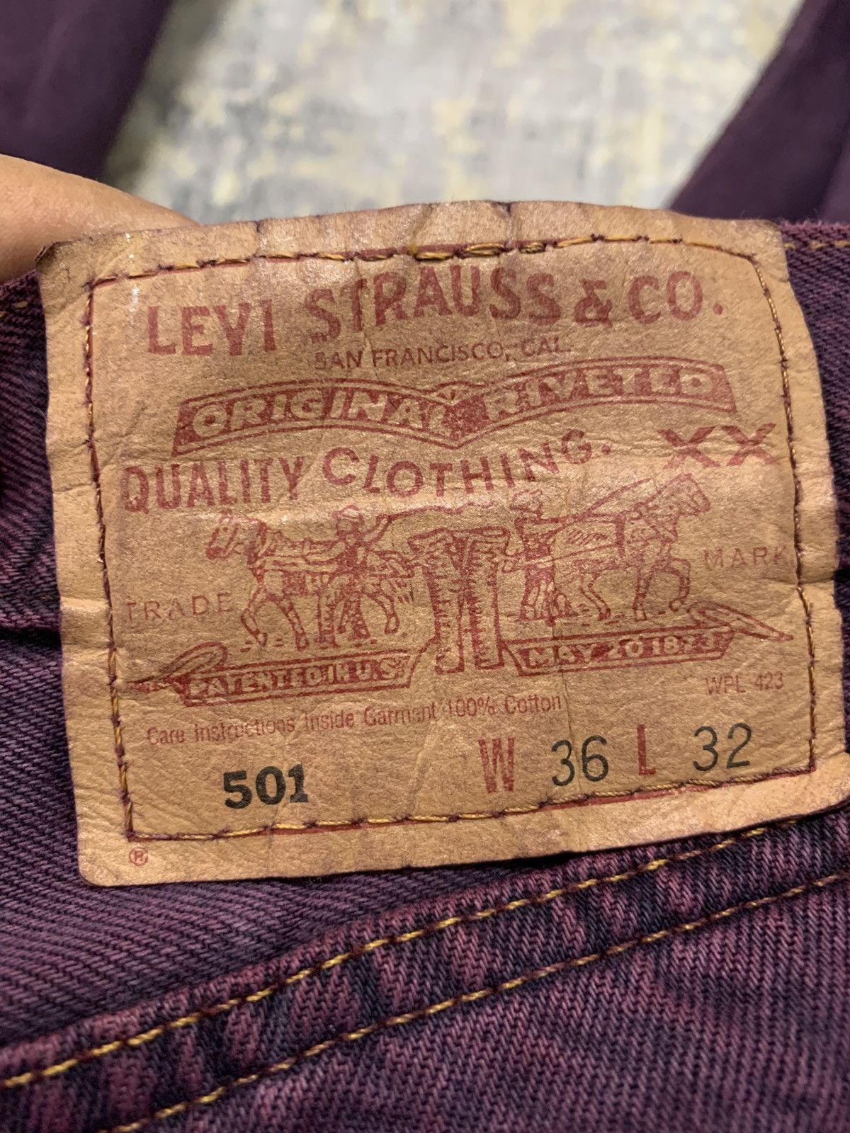Levi's Vintage Levi’s 501 Distressed Denim Jeans 34x31 Size US 34 / EU 50 - 13 Thumbnail