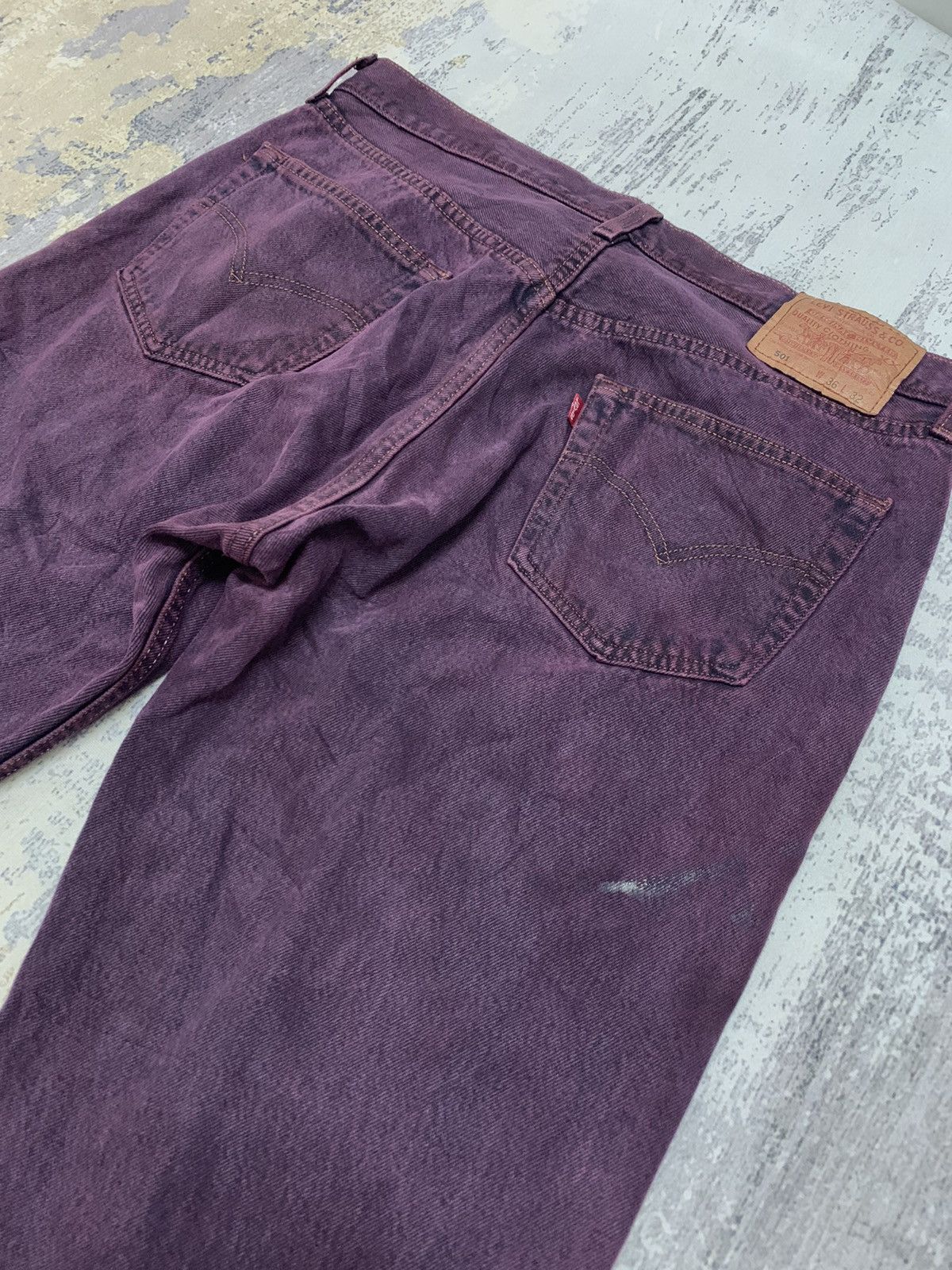 Levi's Vintage Levi’s 501 Distressed Denim Jeans 34x31 Size US 34 / EU 50 - 7 Thumbnail