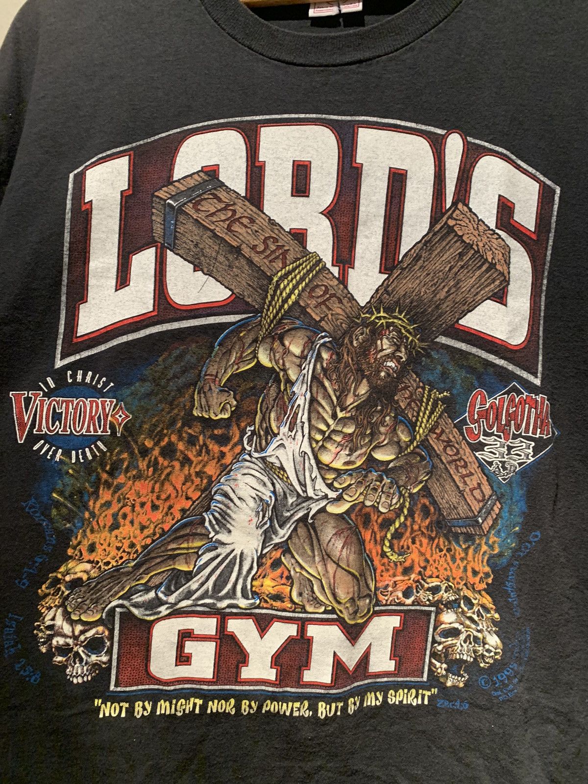 Vintage *RARE* Vintage 1995 Living Epistles Lord’s Gym T-Shirt - L Size US L / EU 52-54 / 3 - 3 Thumbnail