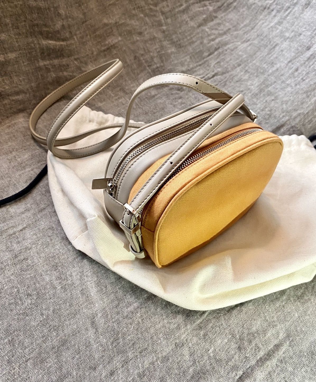 The Row The row bicolor mini twin leather bag Size ONE SIZE - 1 Thumbnail