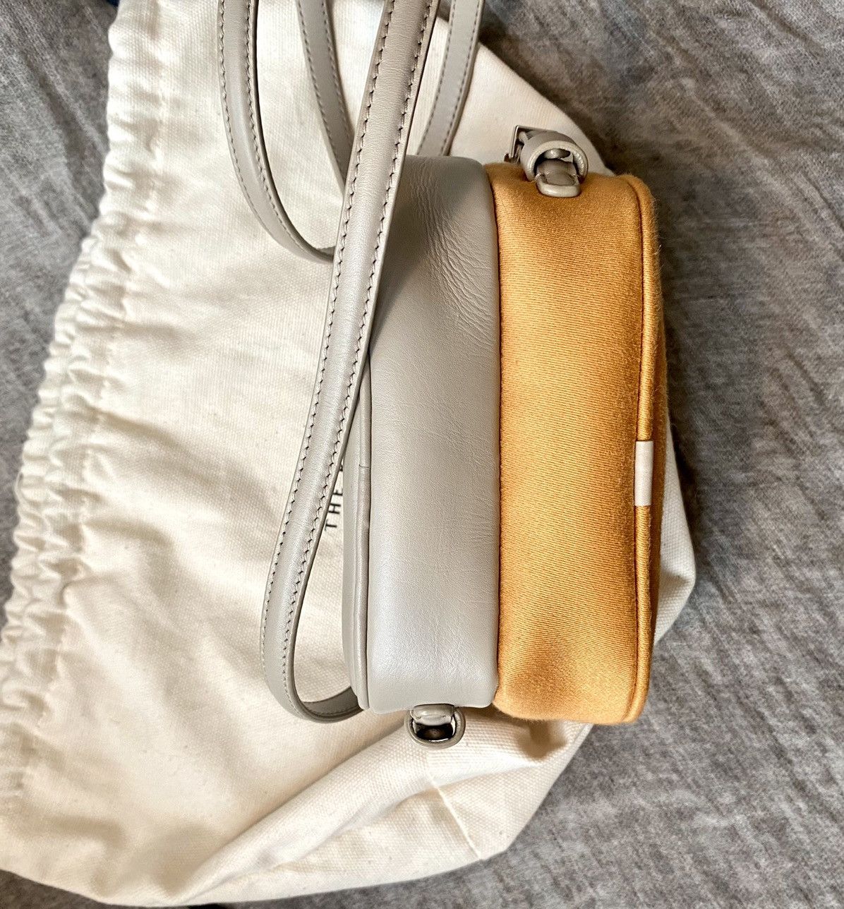 The Row The row bicolor mini twin leather bag Size ONE SIZE - 6 Thumbnail