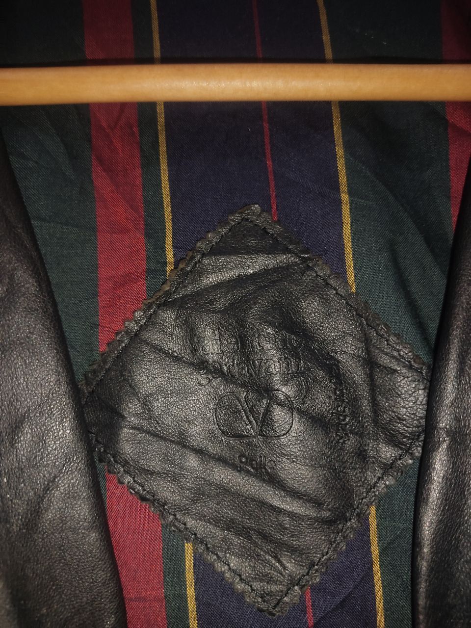 Genuine Leather × Giovanni Valentino × Valentino Valentino Garavani Pelle Genuine Leather Black Jacket Size US L / EU 52-54 / 3 - 4 Thumbnail