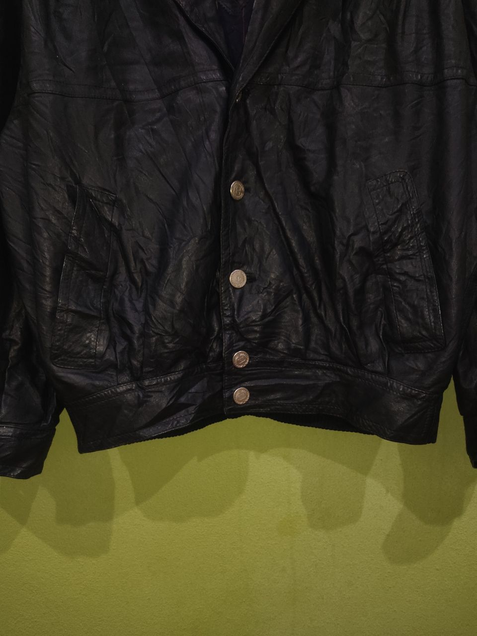 Genuine Leather × Giovanni Valentino × Valentino Valentino Garavani Pelle Genuine Leather Black Jacket Size US L / EU 52-54 / 3 - 5 Thumbnail