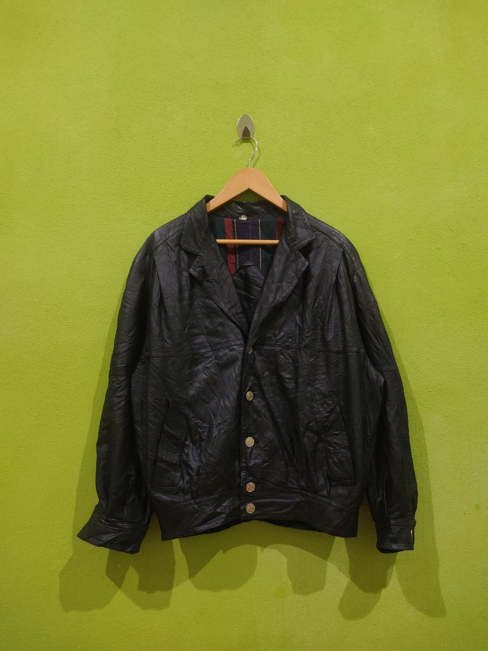 Genuine Leather × Giovanni Valentino × Valentino Valentino Garavani Pelle Genuine Leather Black Jacket Size US L / EU 52-54 / 3 - 1 Thumbnail