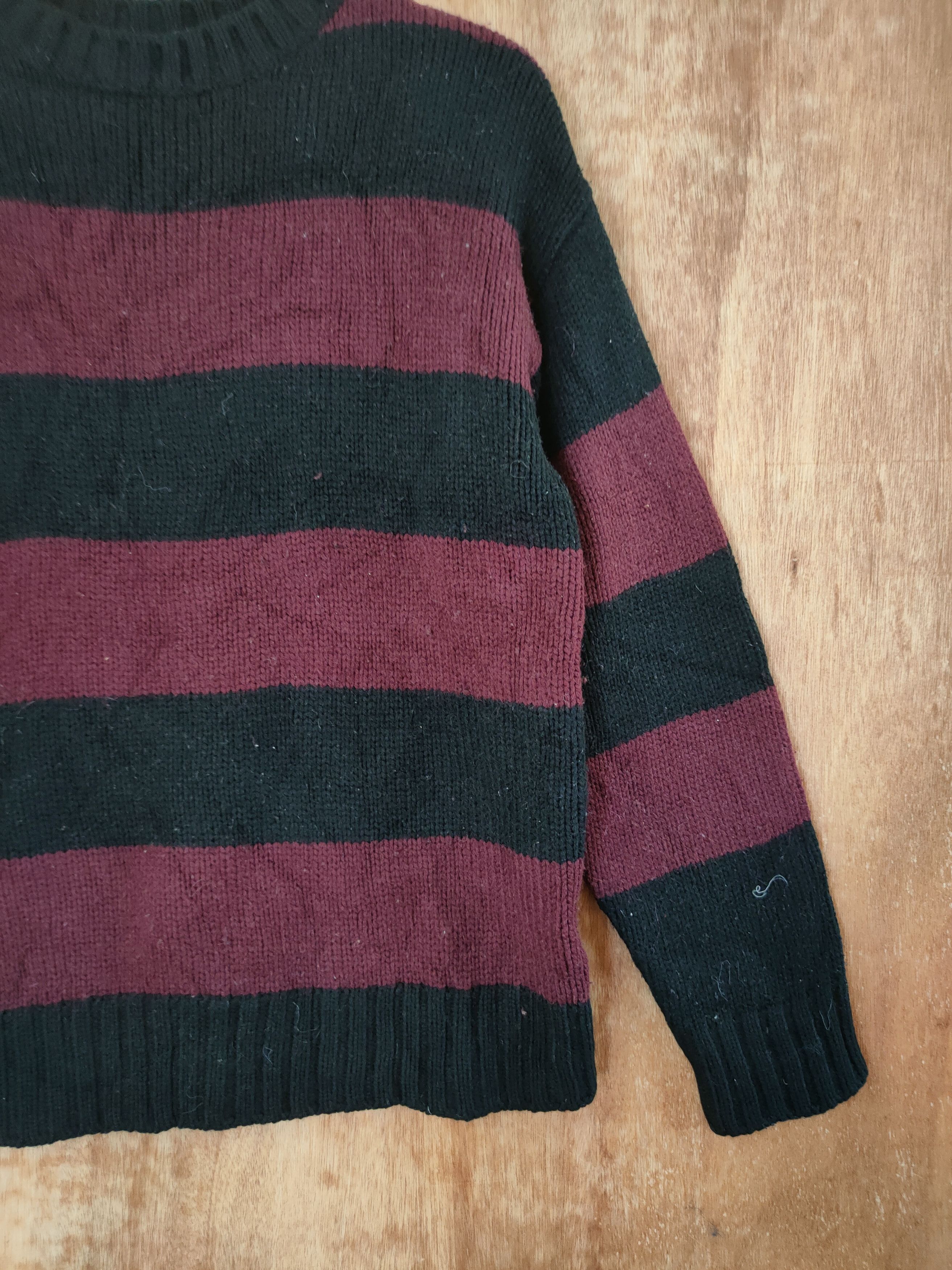 Homespun Knitwear DL Japan stripe knitwear like kurt cobain #46-565 Size US M / EU 48-50 / 2 - 3 Thumbnail