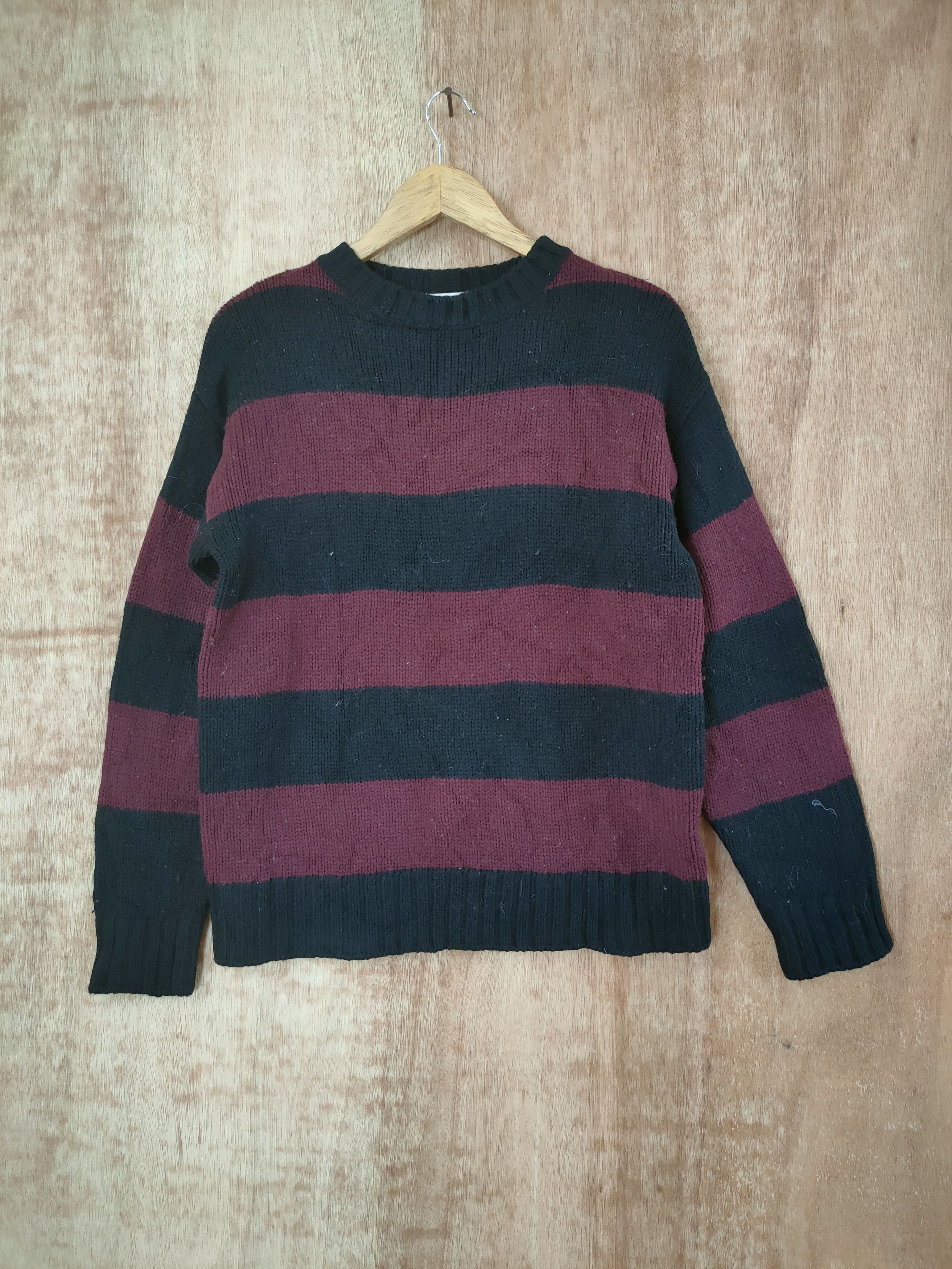 Homespun Knitwear DL Japan stripe knitwear like kurt cobain #46-565 Size US M / EU 48-50 / 2 - 1 Thumbnail