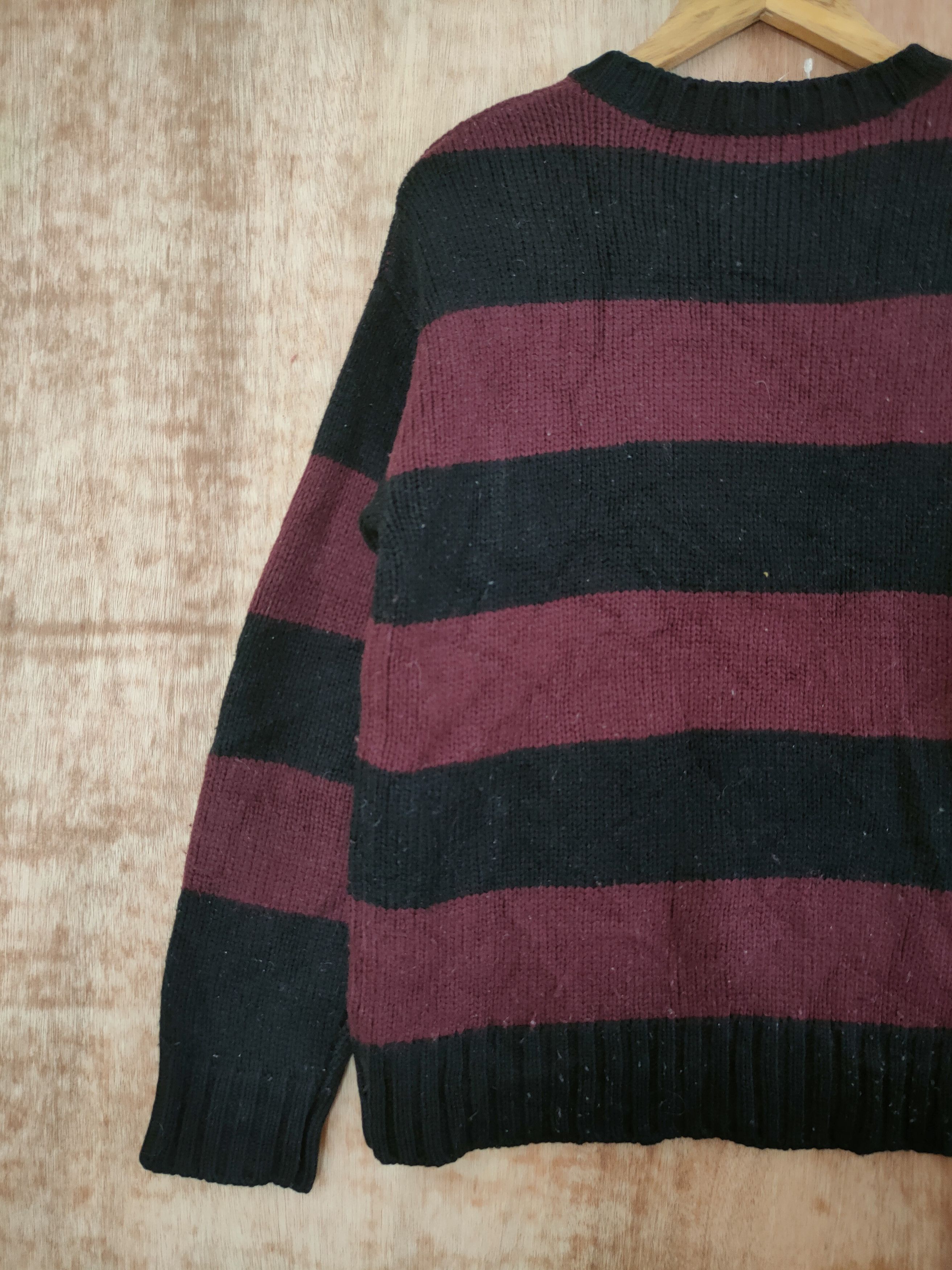Homespun Knitwear DL Japan stripe knitwear like kurt cobain #46-565 Size US M / EU 48-50 / 2 - 8 Thumbnail