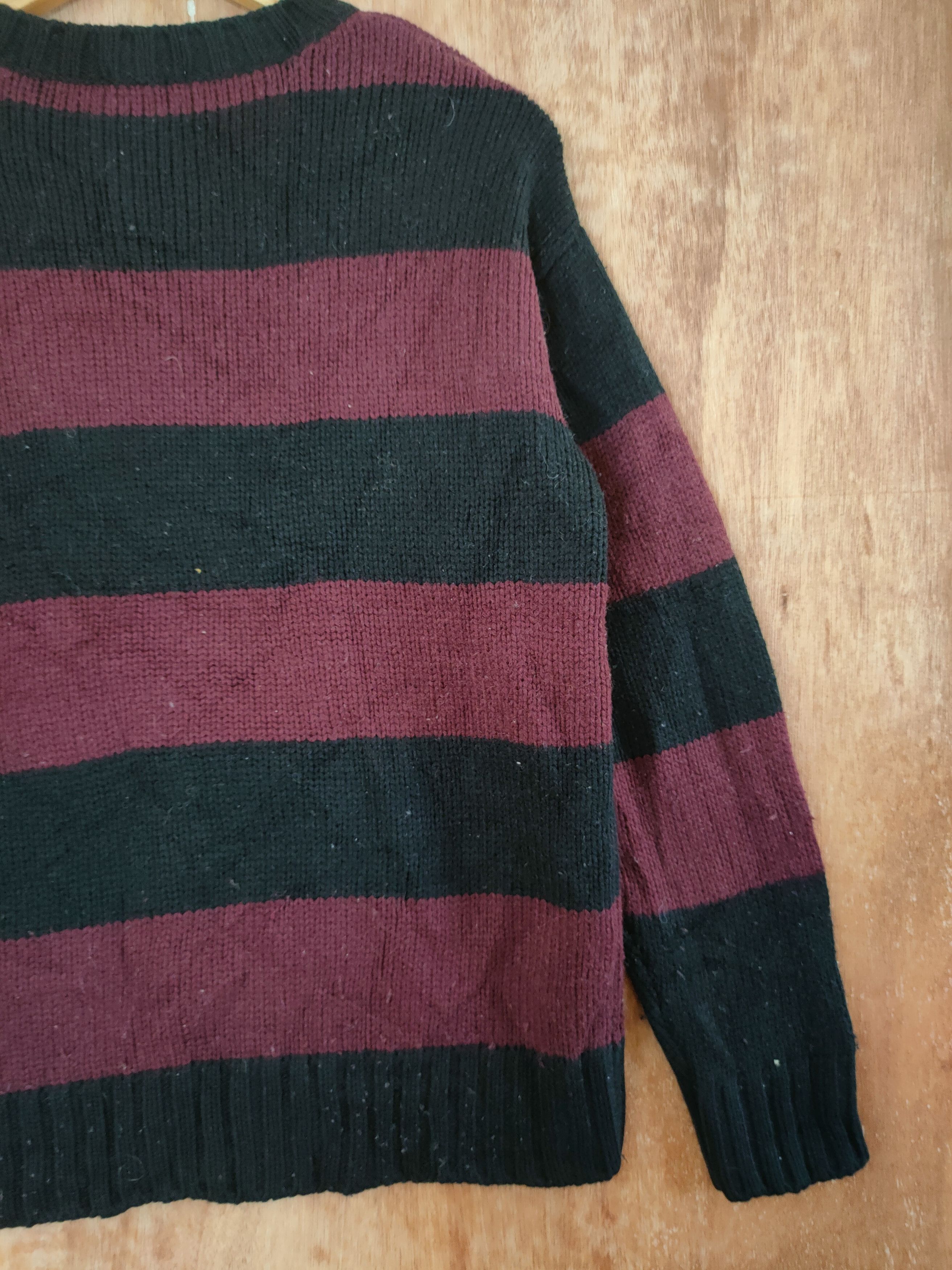 Homespun Knitwear DL Japan stripe knitwear like kurt cobain #46-565 Size US M / EU 48-50 / 2 - 9 Thumbnail