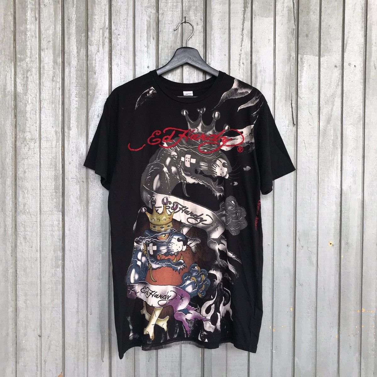 Christian Audigier × Ed Hardy 🔥ED HARDY ALLOVER PRINT Size US L / EU 52-54 / 3 - 1 Thumbnail