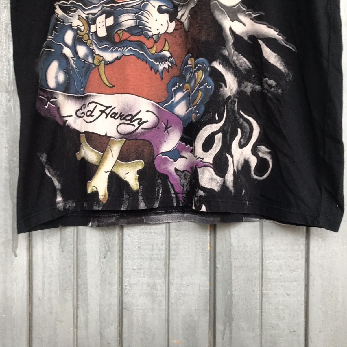 Christian Audigier × Ed Hardy 🔥ED HARDY ALLOVER PRINT Size US L / EU 52-54 / 3 - 6 Thumbnail