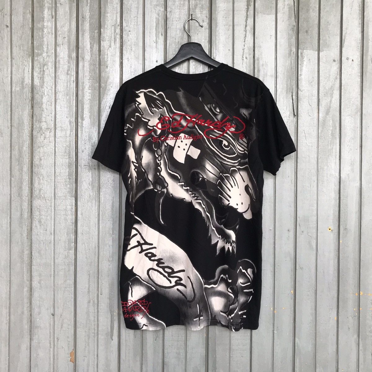 Christian Audigier × Ed Hardy 🔥ED HARDY ALLOVER PRINT Size US L / EU 52-54 / 3 - 4 Thumbnail