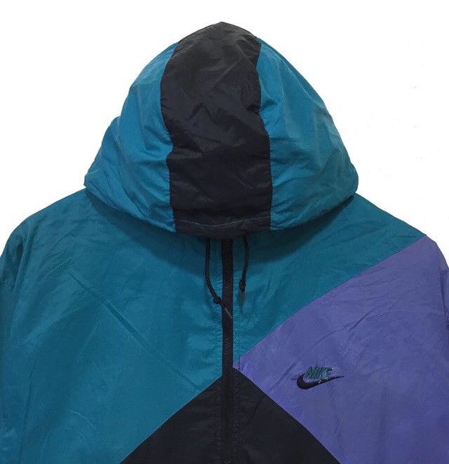 Nike × Vintage 🔥Vintage NIKE colour Block Windbraker Size US M / EU 48-50 / 2 - 3 Thumbnail