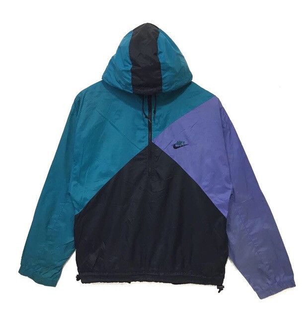 Nike × Vintage 🔥Vintage NIKE colour Block Windbraker Size US M / EU 48-50 / 2 - 1 Thumbnail