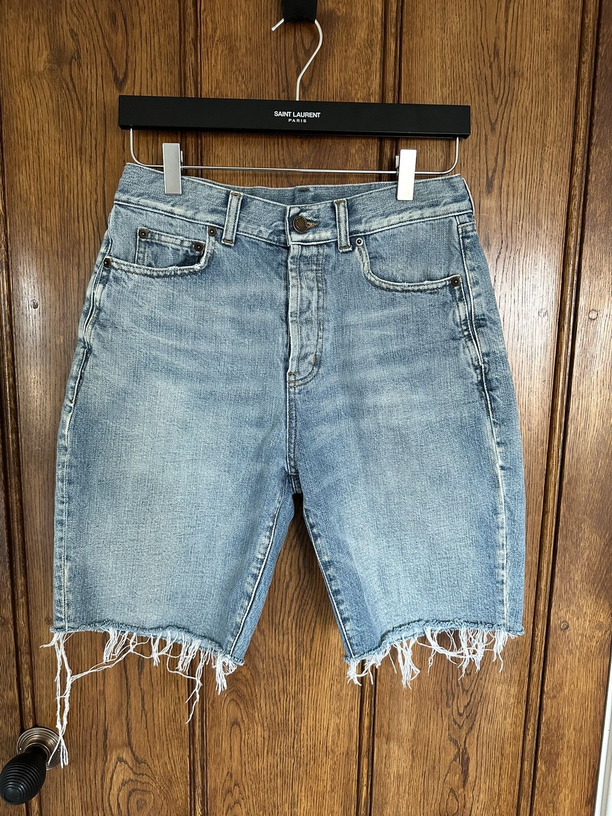 Saint Laurent Paris $519 SS21 Saint Laurent raw hem shorts 29 Size US 29 - 1 Thumbnail