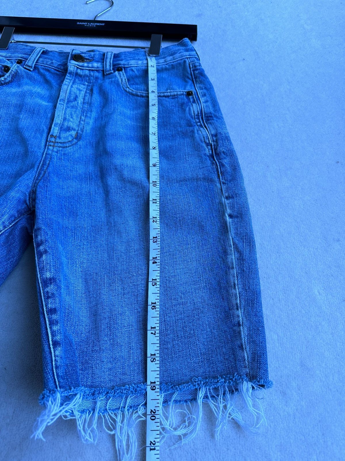 Saint Laurent Paris $519 SS21 Saint Laurent raw hem shorts 29 Size US 29 - 9 Thumbnail