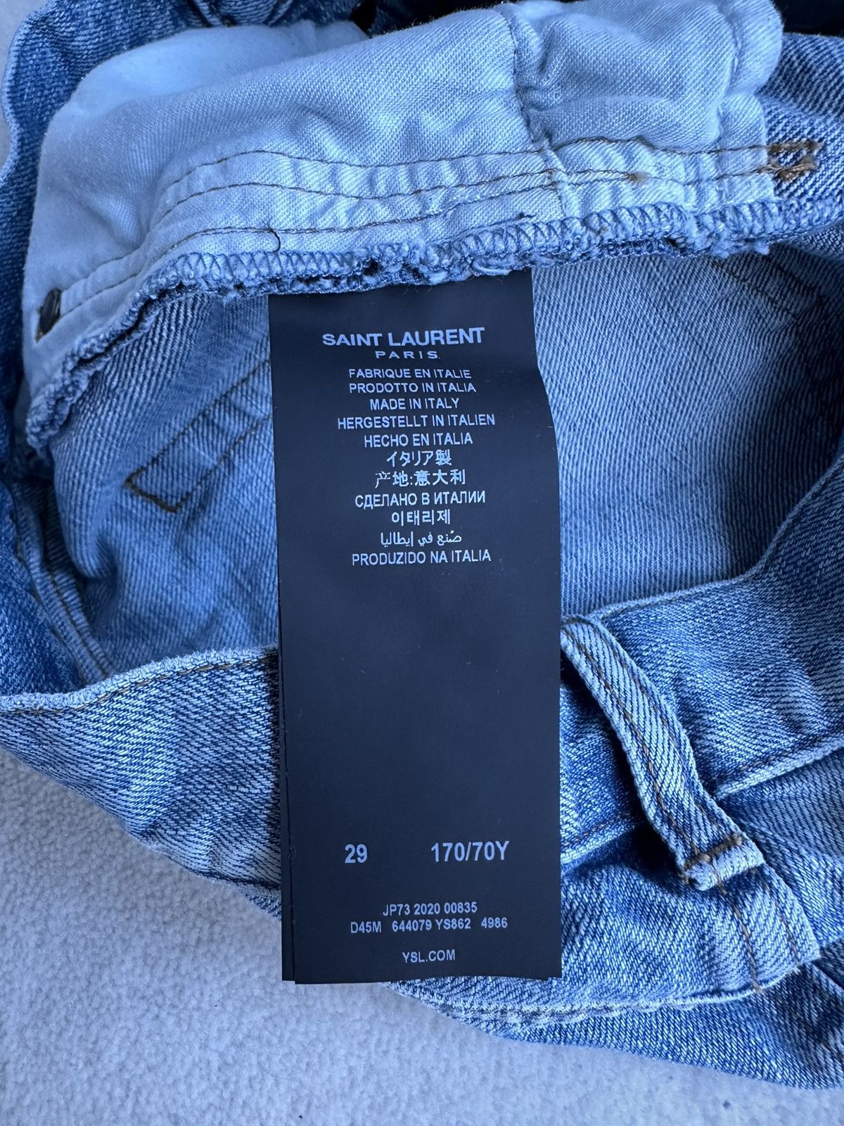 Saint Laurent Paris $519 SS21 Saint Laurent raw hem shorts 29 Size US 29 - 19 Thumbnail