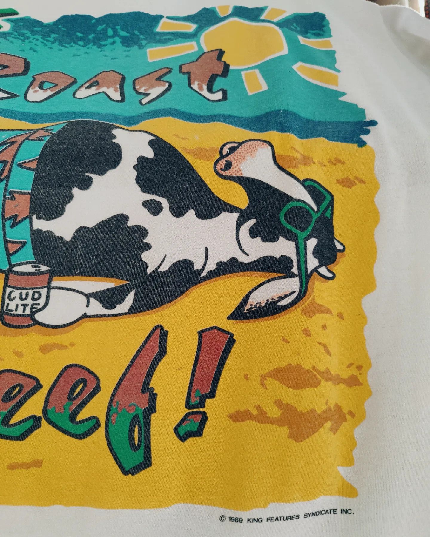 Vintage 1989 Roast Beef 🐄 King Features Syndicate, Inc. Size US L / EU 52-54 / 3 - 3 Thumbnail