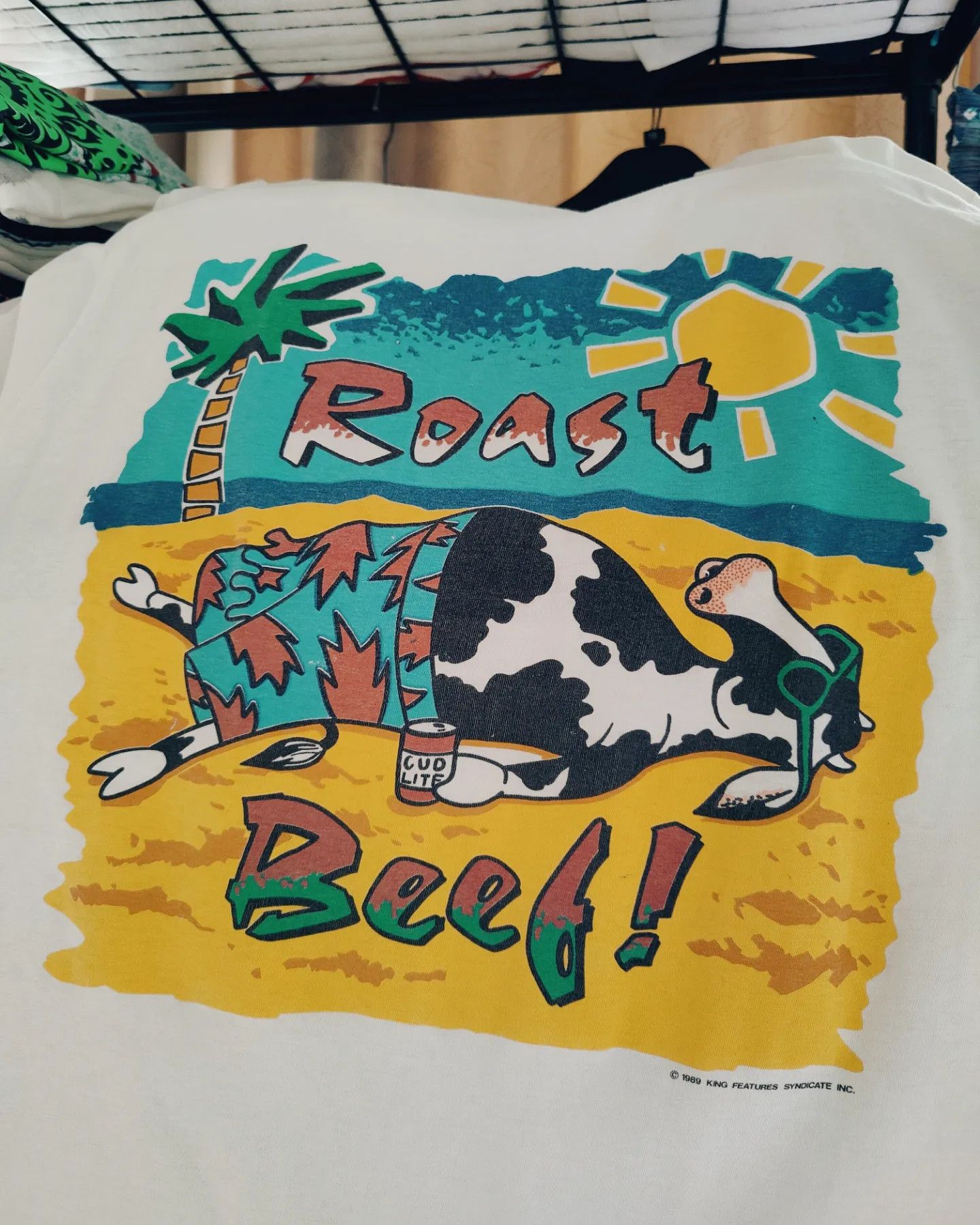 Vintage 1989 Roast Beef 🐄 King Features Syndicate, Inc. Size US L / EU 52-54 / 3 - 2 Thumbnail