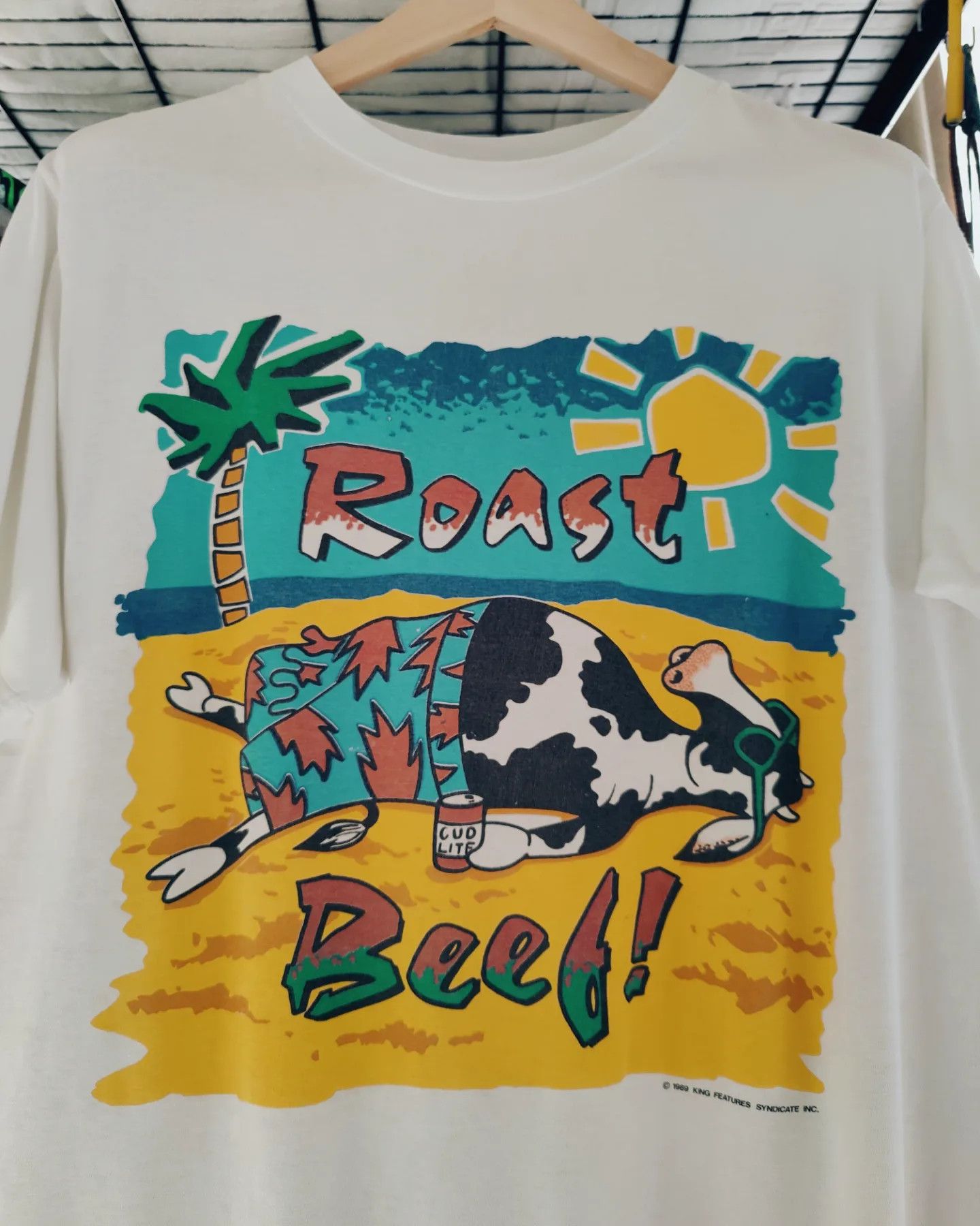 Vintage 1989 Roast Beef 🐄 King Features Syndicate, Inc. Size US L / EU 52-54 / 3 - 4 Thumbnail