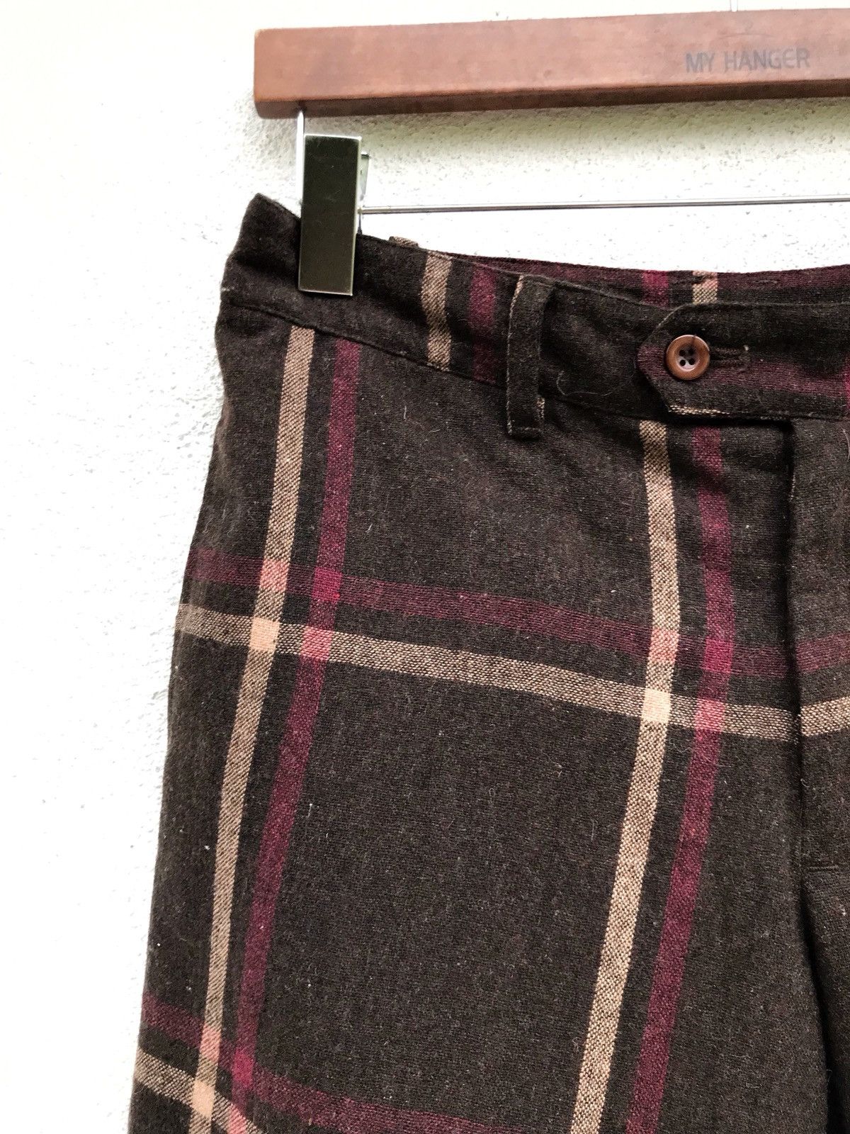 Japanese Brand Japanese Brand A.R.W Checked Wool Plaid Tartan Short Pants Size US 29 - 3 Thumbnail