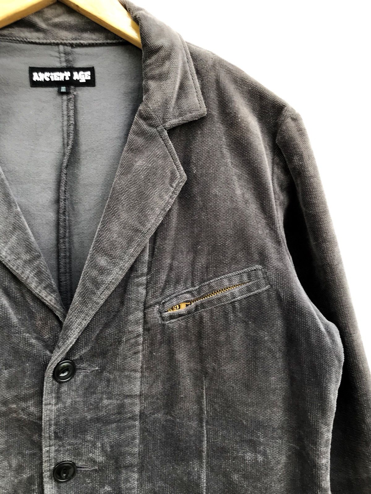 Designer × Japanese Brand × Velvet Made In Japan Ancient Age Velvet Zipper Button Jacket Size US M / EU 48-50 / 2 - 4 Thumbnail