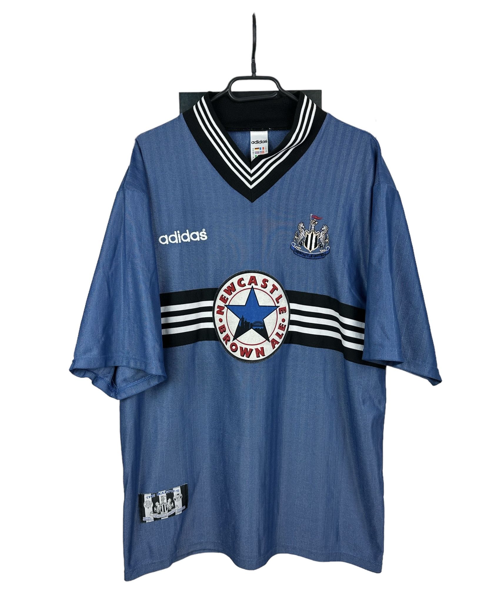 Adidas × Vintage Newcastle Away football shirt 1996 Soccer Tee y2k hYpe Size US XL / EU 56 / 4 - 1 Thumbnail