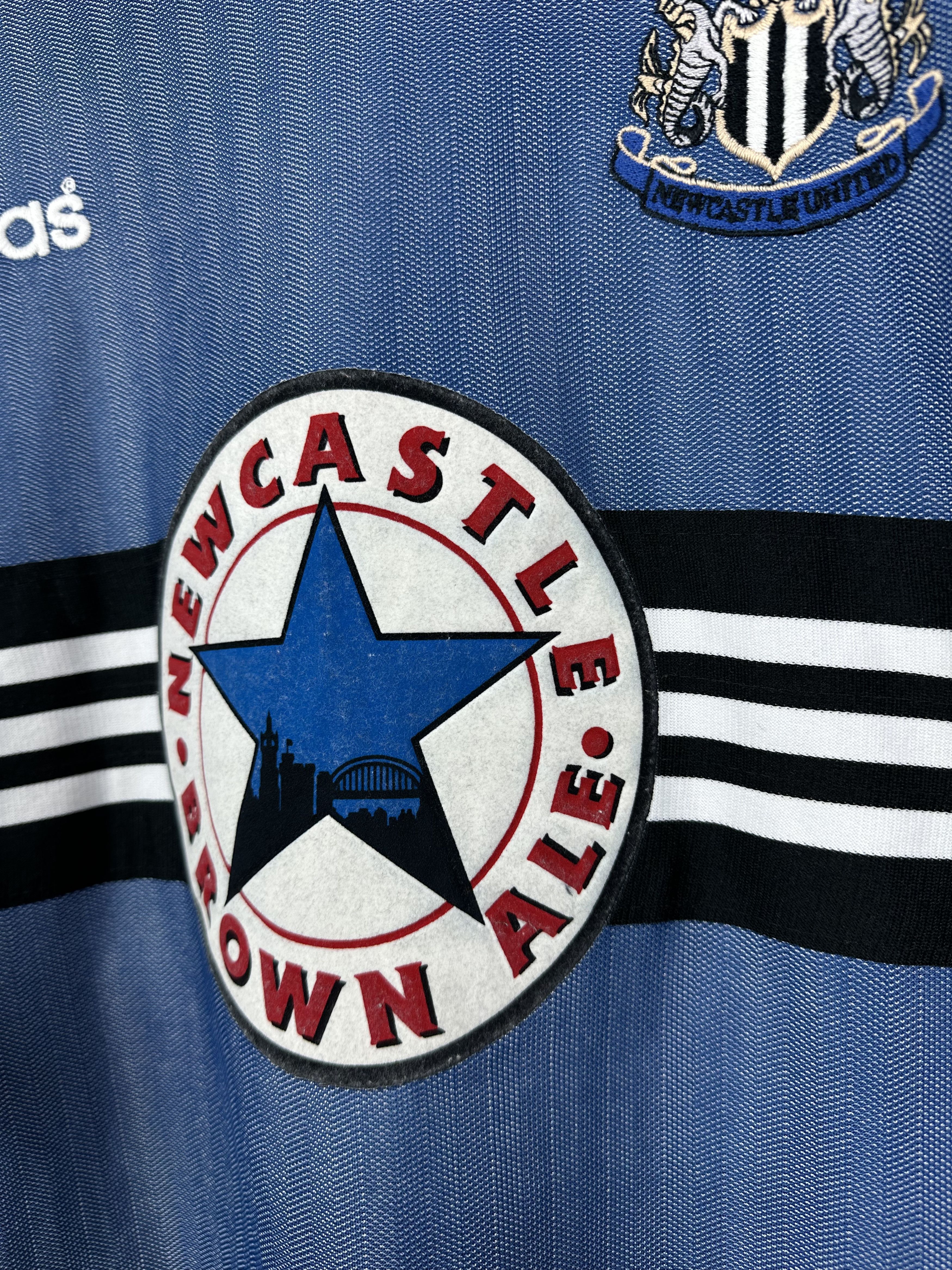 Adidas × Vintage Newcastle Away football shirt 1996 Soccer Tee y2k hYpe Size US XL / EU 56 / 4 - 4 Thumbnail