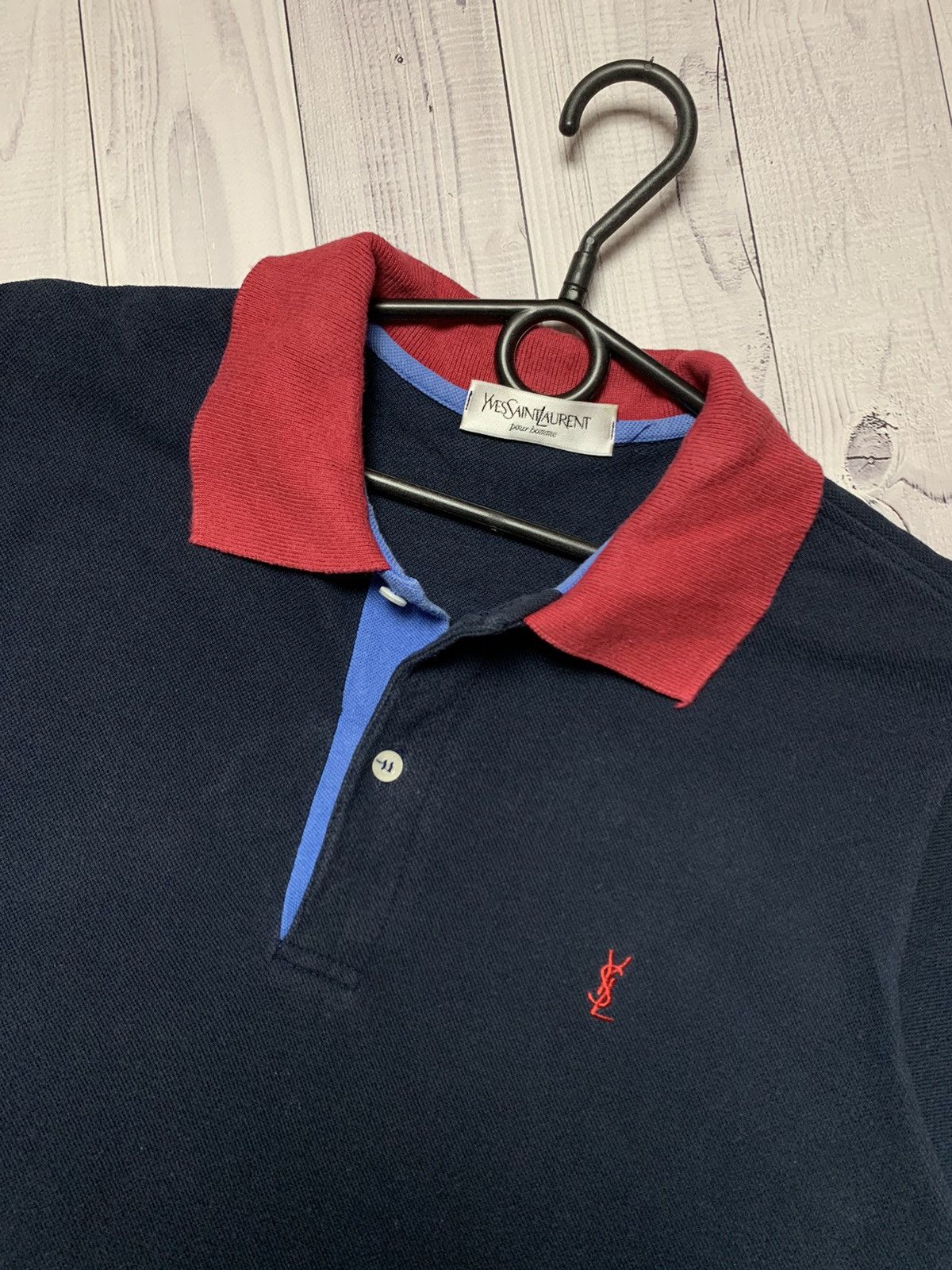 Vintage × Yves Saint Laurent Vintage polo Yves Saint Laurent logo size M/L Size US L / EU 52-54 / 3 - 2 Thumbnail