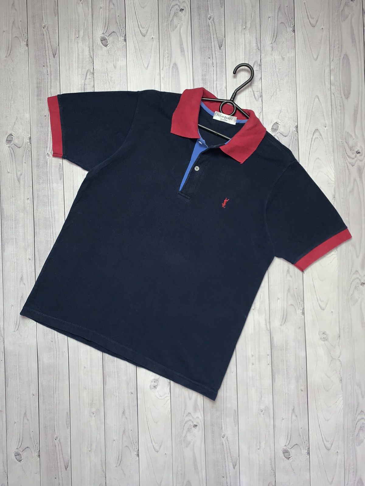 Vintage × Yves Saint Laurent Vintage polo Yves Saint Laurent logo size M/L Size US L / EU 52-54 / 3 - 1 Thumbnail