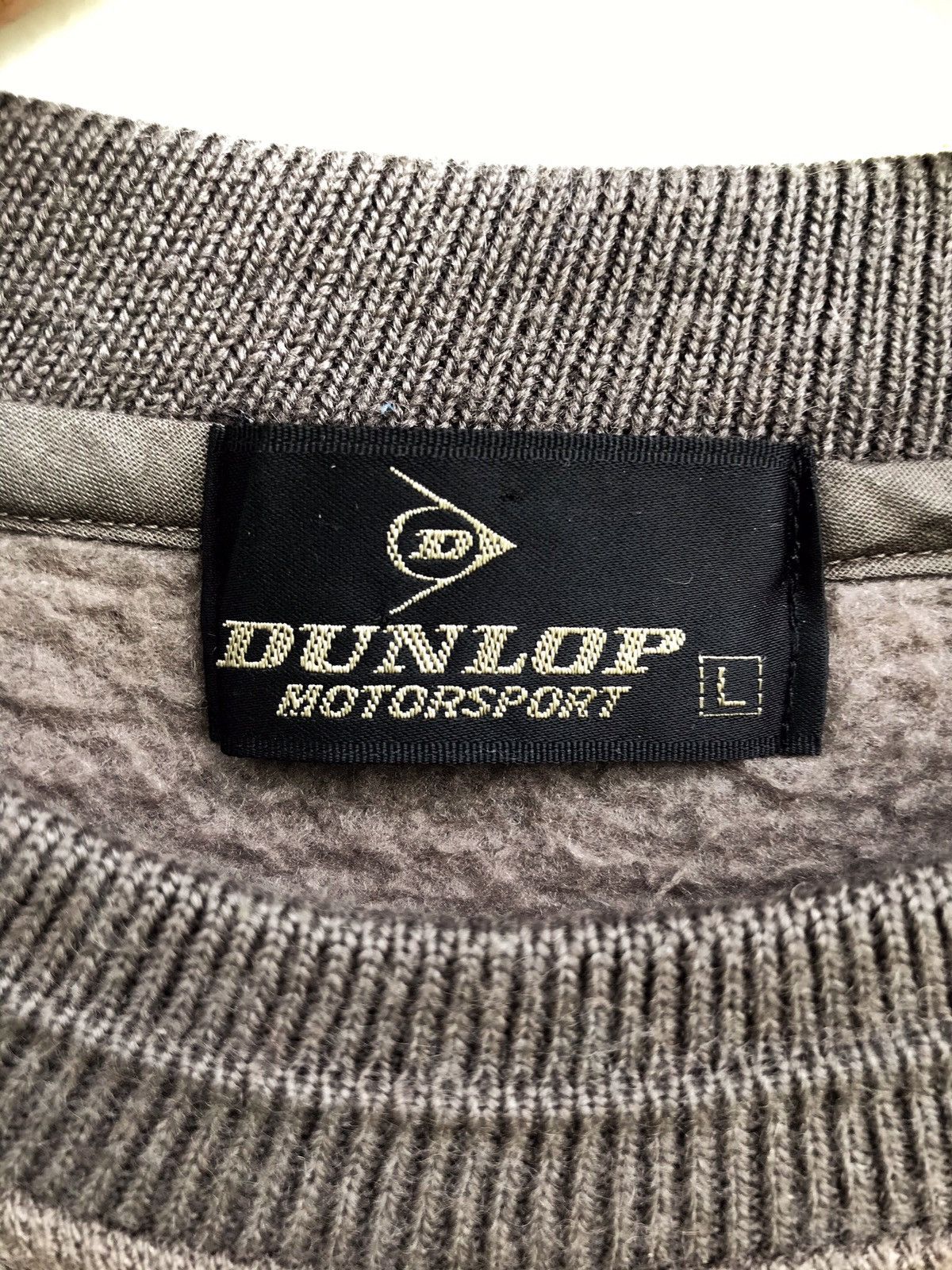 Dunlop Vintage Dunlop Motorsport Knit Sweatshirt Jumper Size US L / EU 52-54 / 3 - 4 Thumbnail