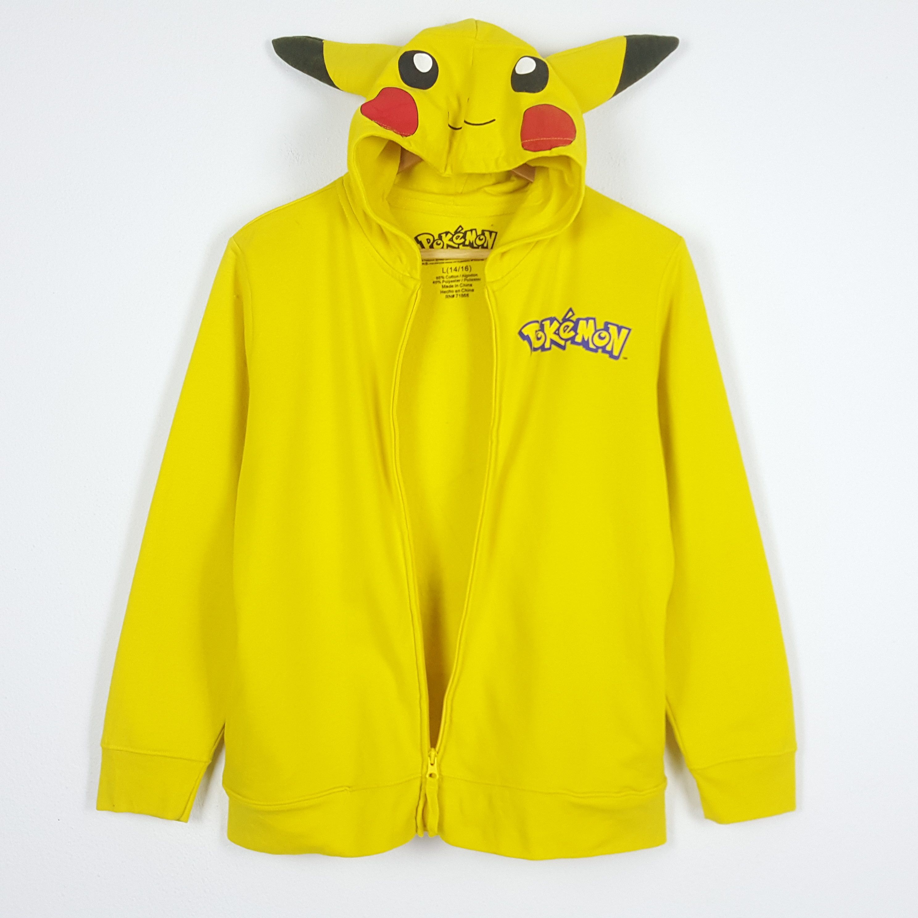 Cartoon Network × Pokemon × Vintage Vintage Pokémon Character Design Pikachu Hoodies Size US M / EU 48-50 / 2 - 4 Thumbnail