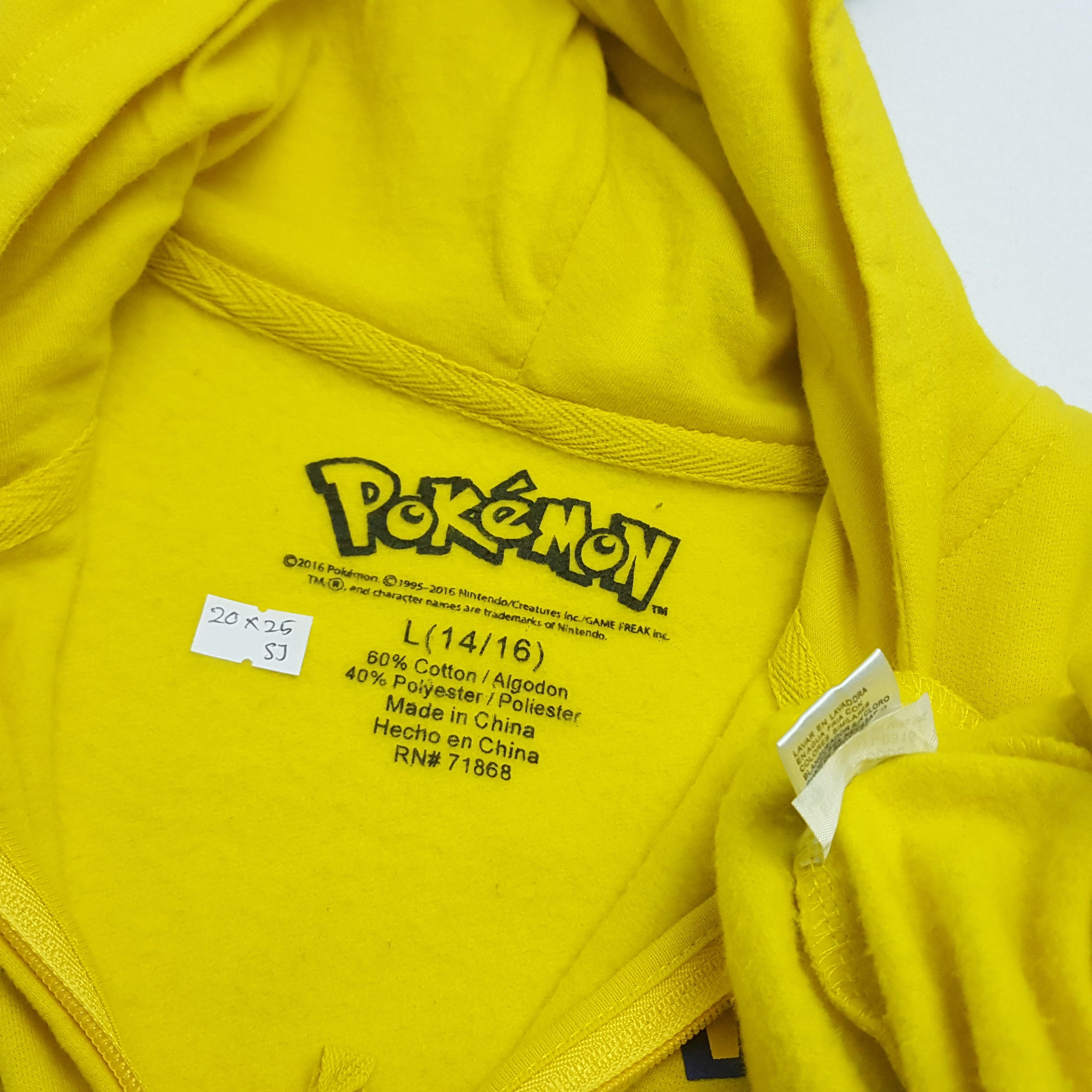 Cartoon Network × Pokemon × Vintage Vintage Pokémon Character Design Pikachu Hoodies Size US M / EU 48-50 / 2 - 7 Thumbnail