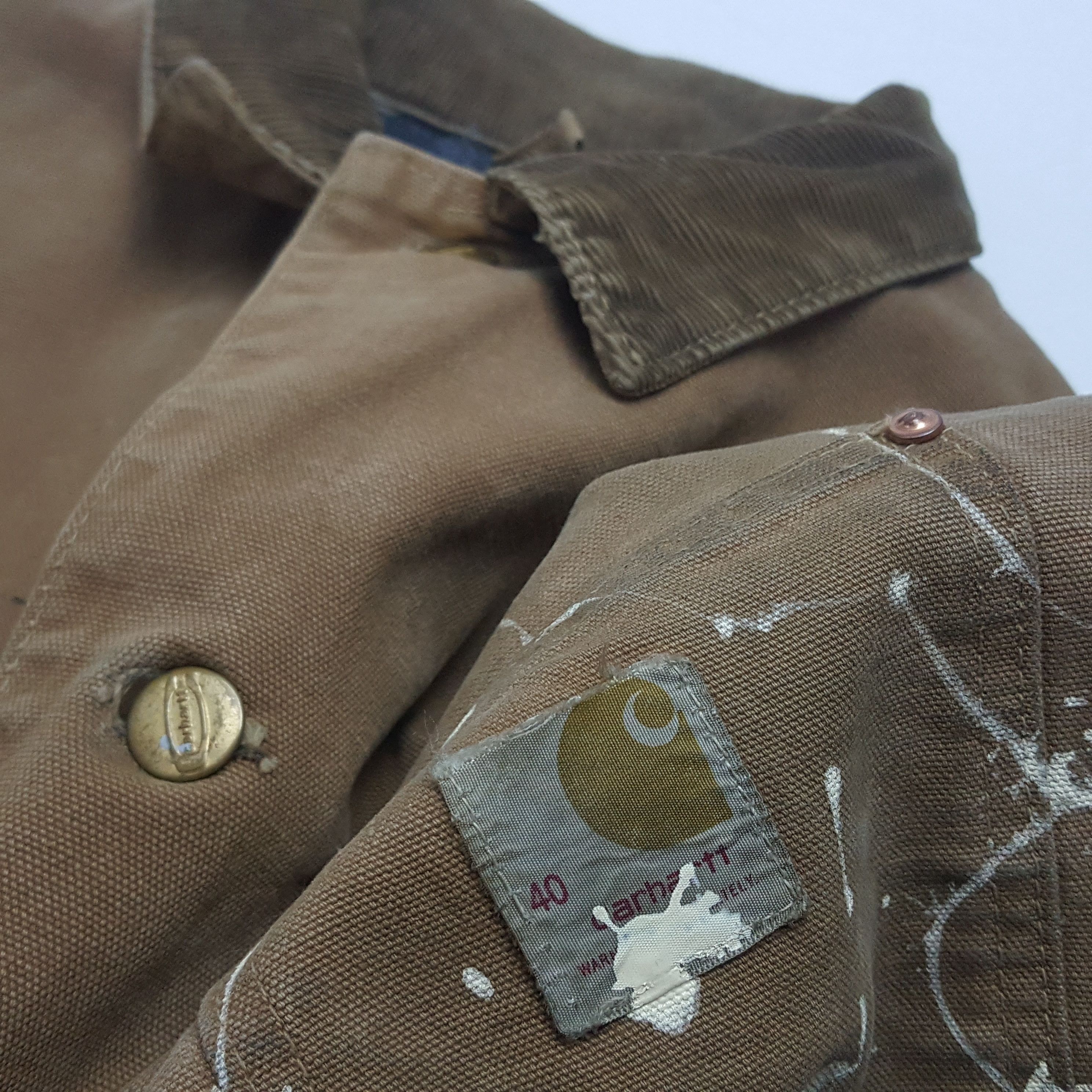 Carhartt Vintage Carhartt Art Painting Style Castom Jacket Size US L / EU 52-54 / 3 - 6 Thumbnail