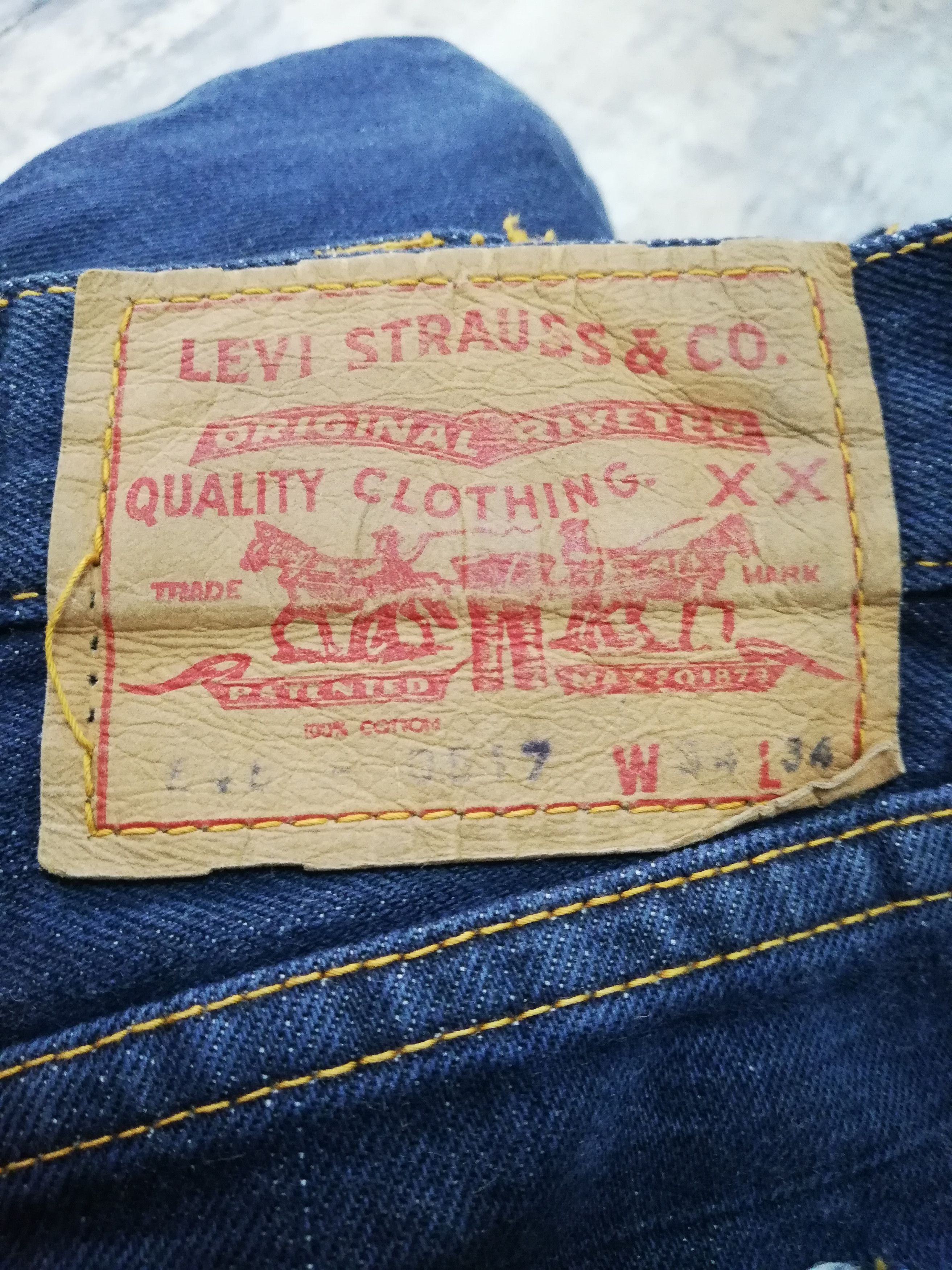 Levi's Vintage Levis Orange Tab Big E Flared Jeans 34x27 Size US 34 / EU 50 - 10 Thumbnail