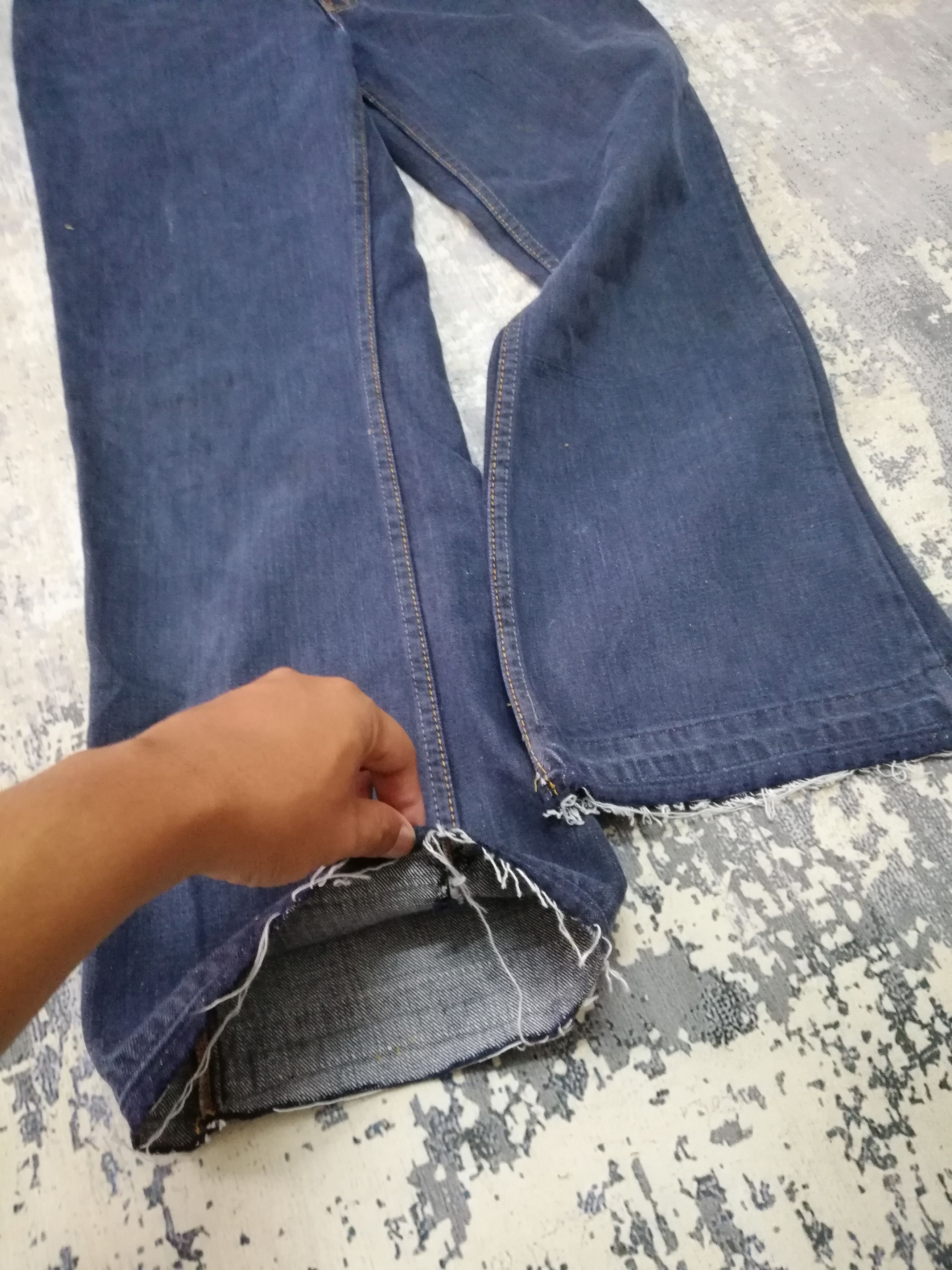 Levi's Vintage Levis Orange Tab Big E Flared Jeans 34x27 Size US 34 / EU 50 - 3 Thumbnail