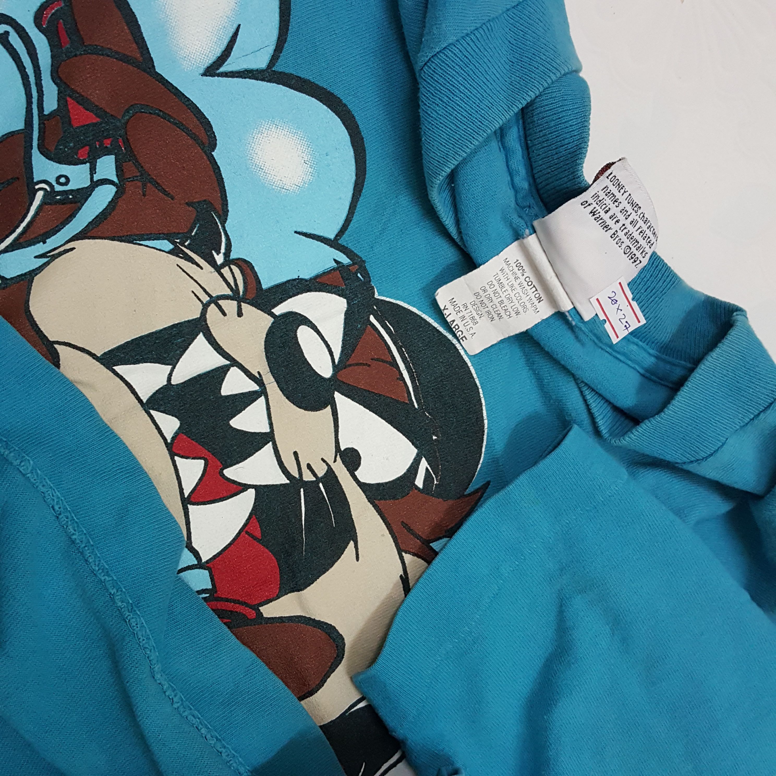 Cartoon Network × Vintage Vintage LOONY TUNES Tasmania Devil Motorcycles t-shirt USA Size US L / EU 52-54 / 3 - 4 Thumbnail