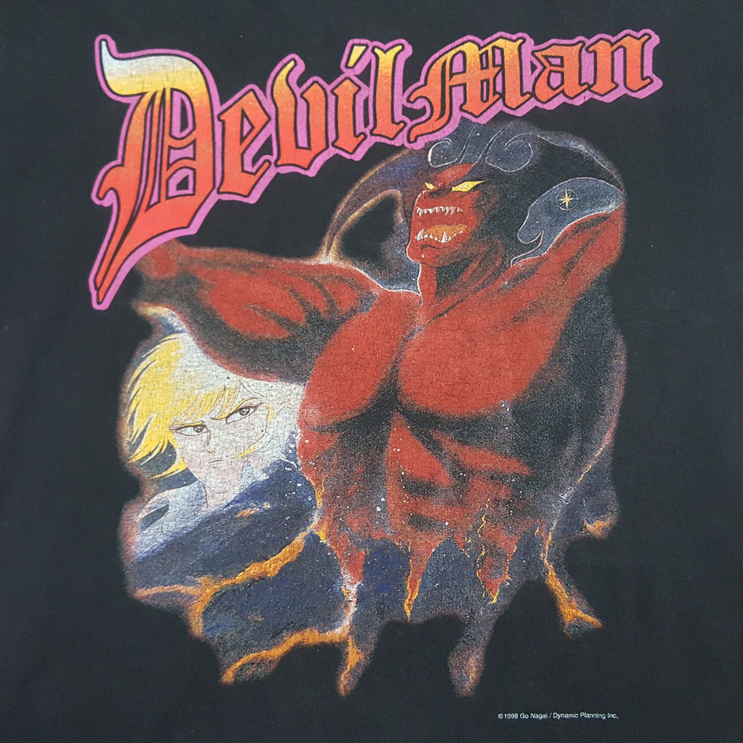 Cartoon Network × Japanese Brand × Vintage Vintage 90's DEVILMAN Japanese manga series Demon Lord tees Size US M / EU 48-50 / 2 - 2 Thumbnail